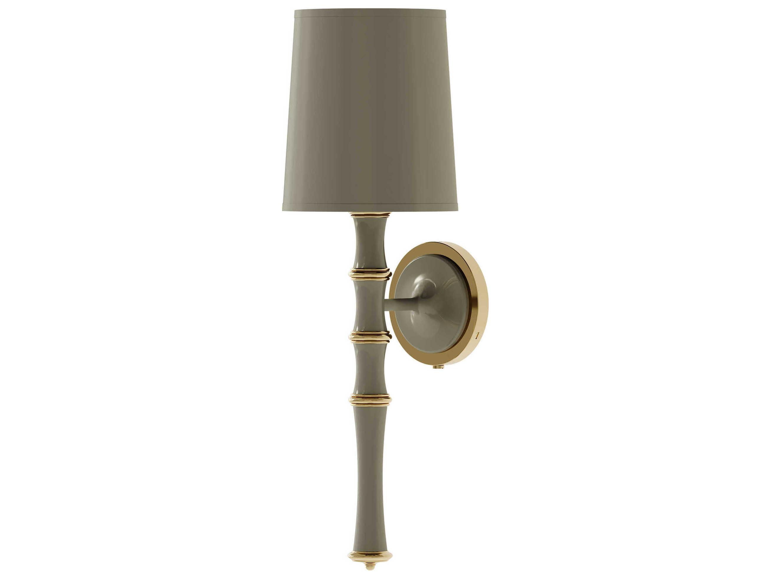 Robert Abbey Kane 1-Light Smokey Taupe Gray Wall Sconce