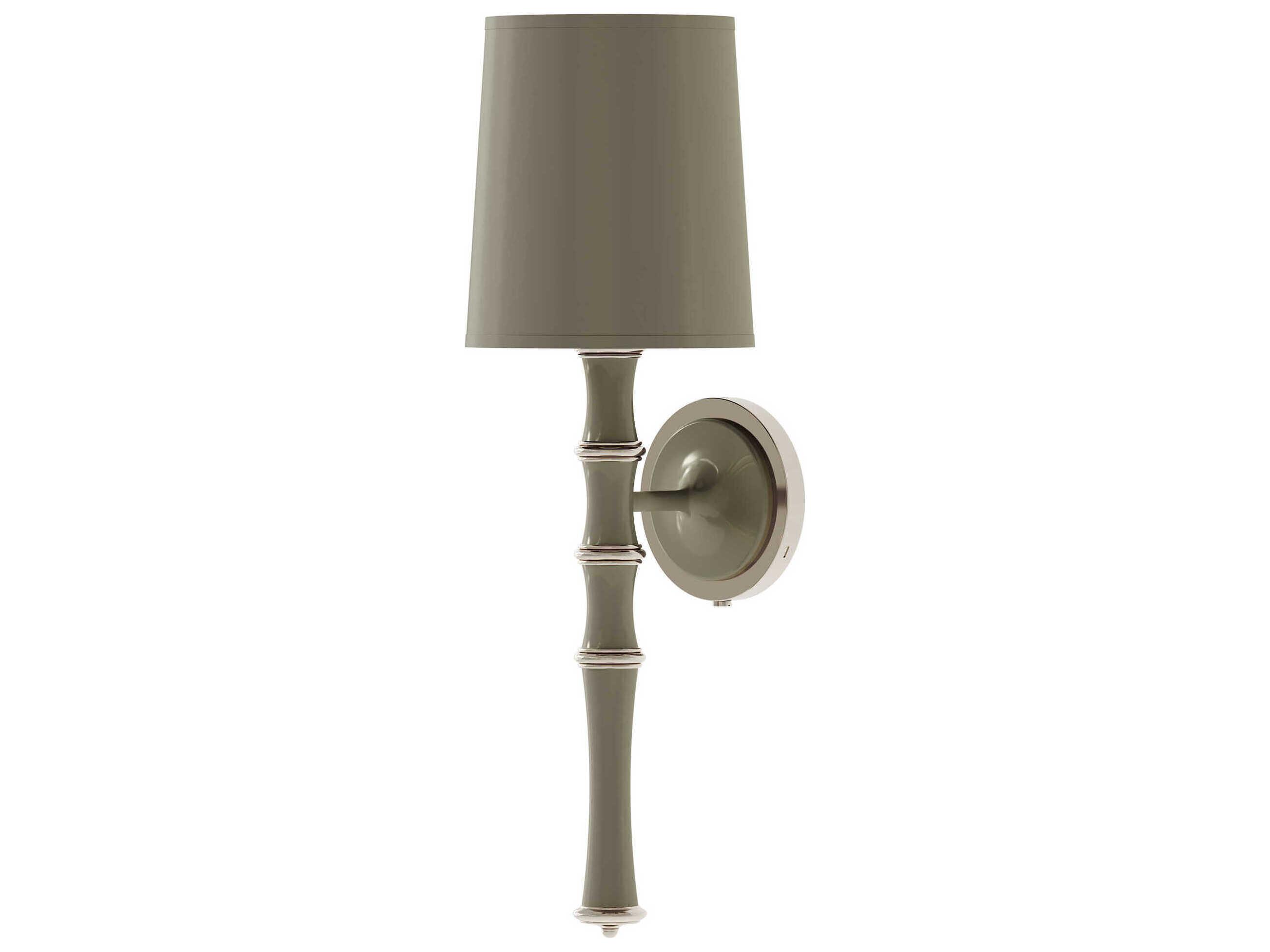 Robert Abbey Kane 1-Light Smokey Taupe Gray Wall Sconce