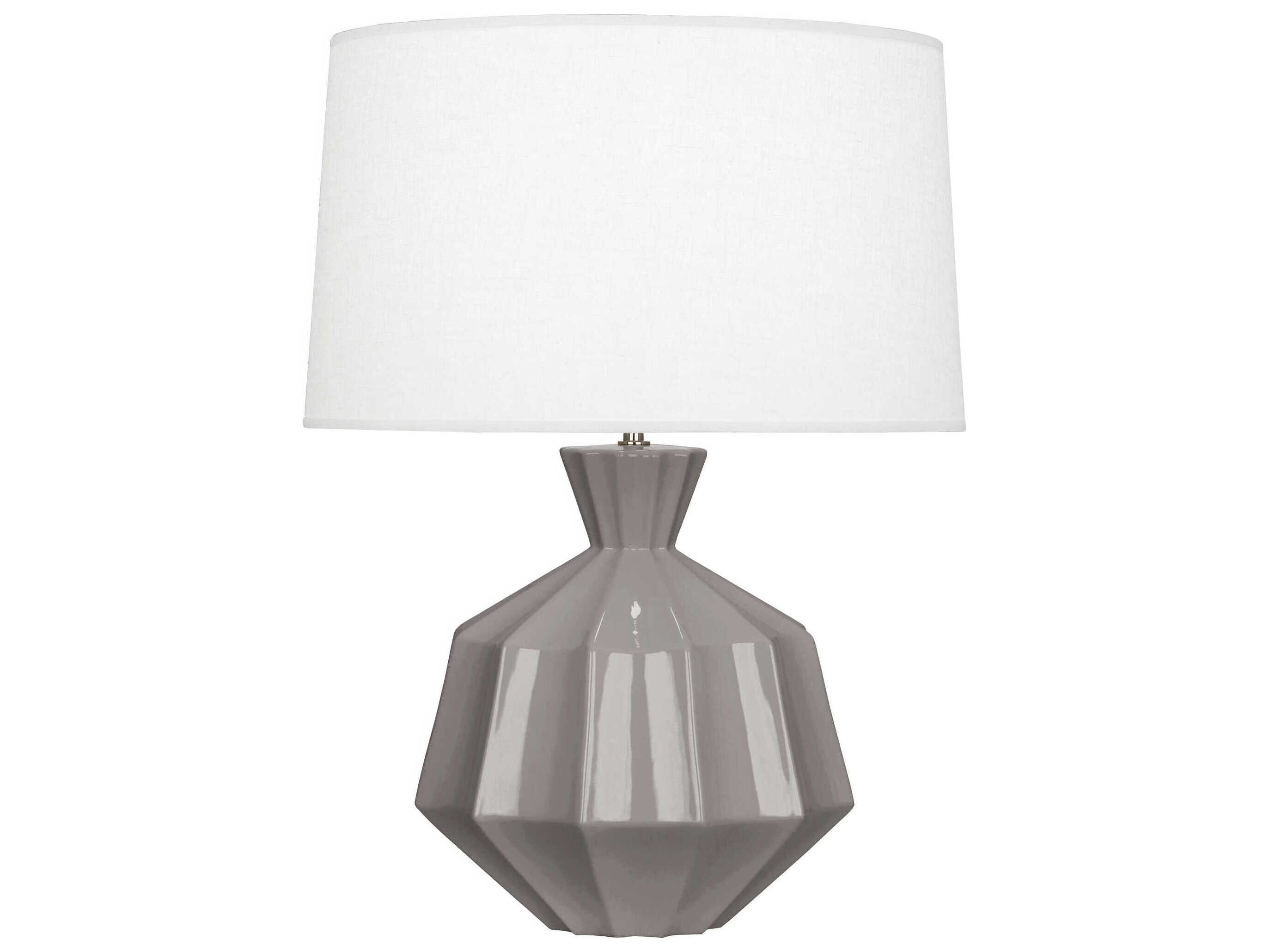 Robert Abbey Orion Smoky Taupe Glazed Gray Buffet Lamp