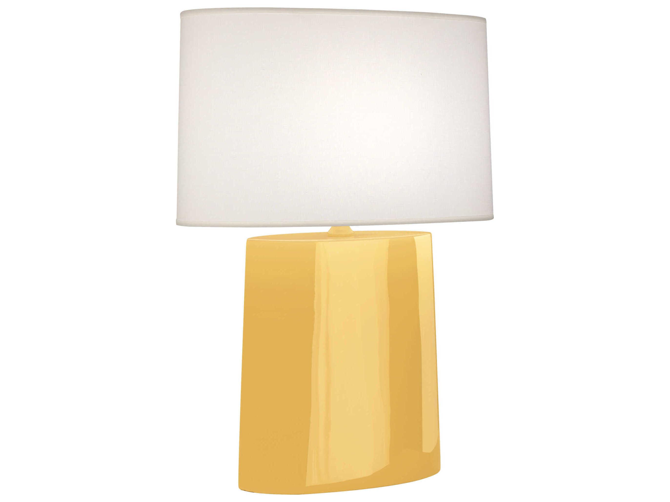 Robert Abbey Victor Sunset Yellow Glazed Buffet Lamp