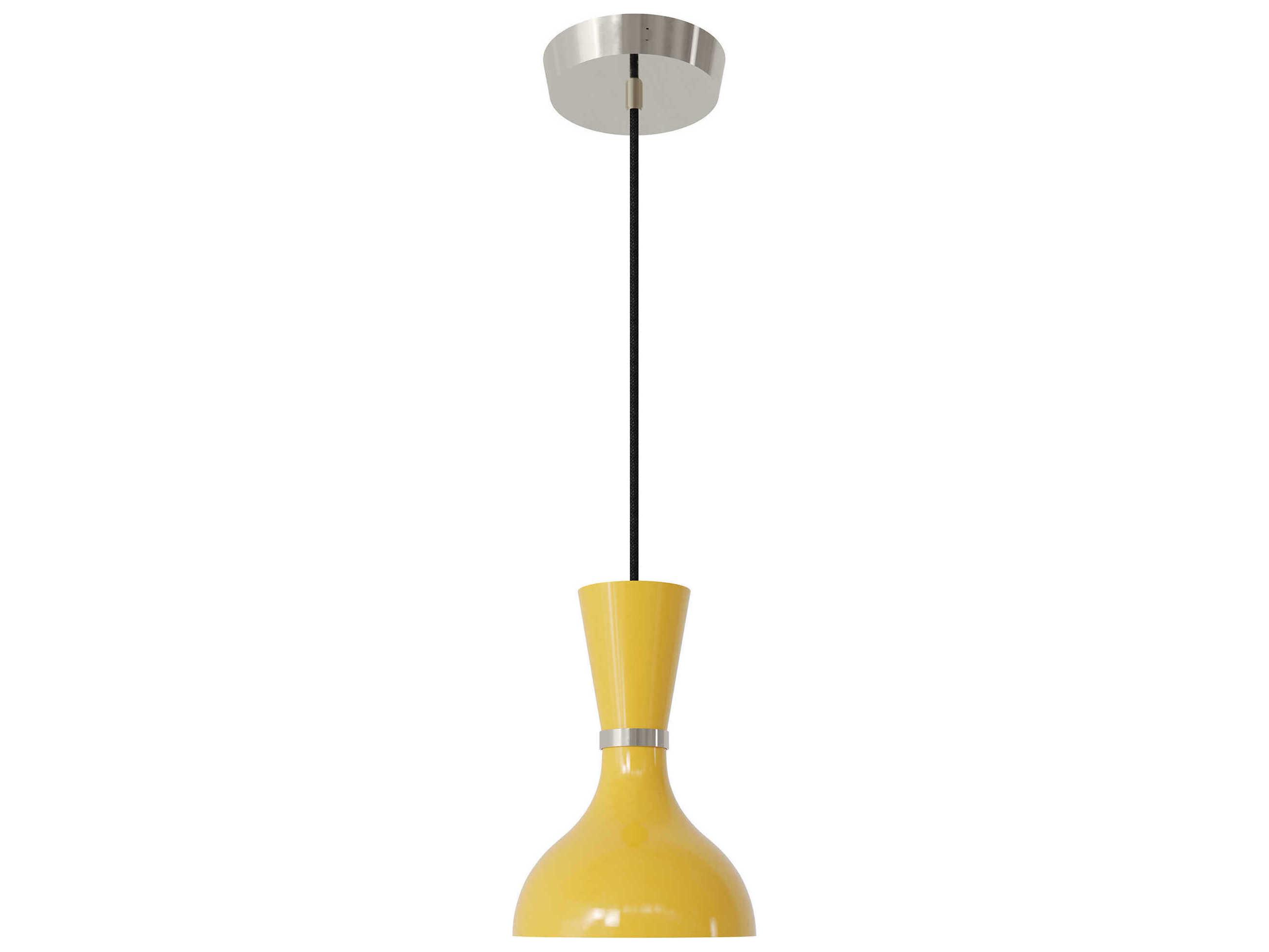 Robert Abbey Clare 1-Light Sunset Yellow Mini Pendant