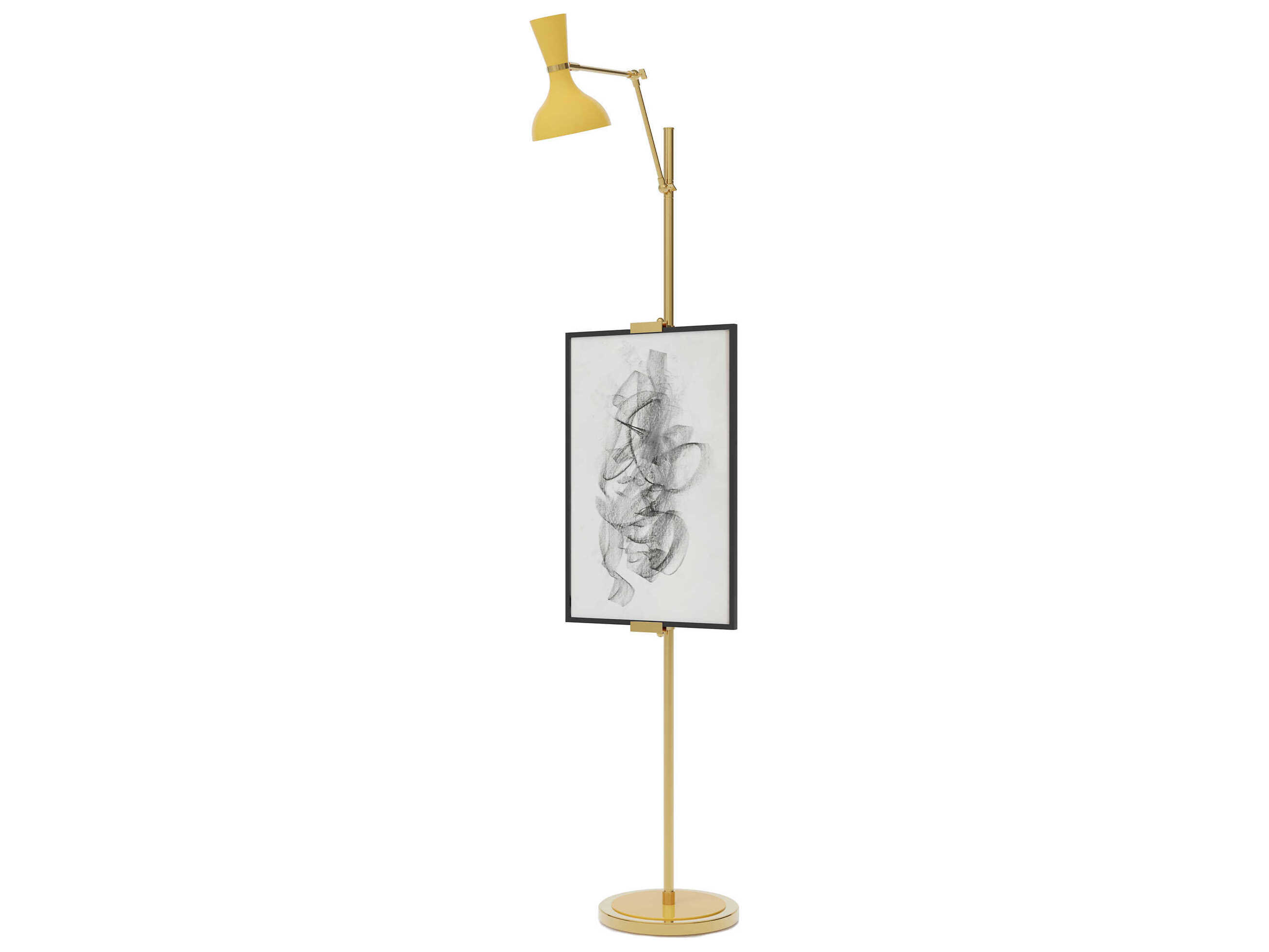 Robert Abbey Clare Sunset Yellow Floor Lamp