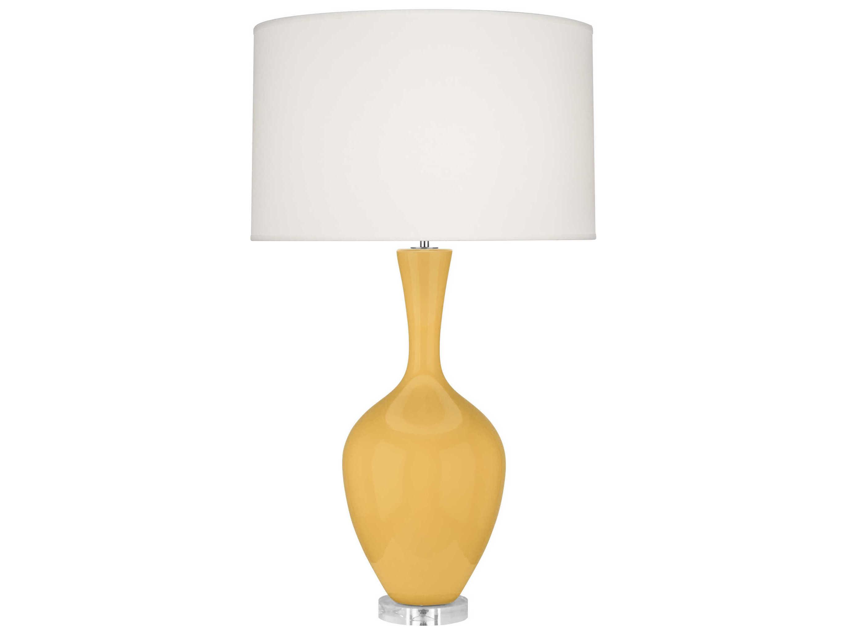 Robert Abbey Audrey Sunset Yellow Glazed Buffet Lamp