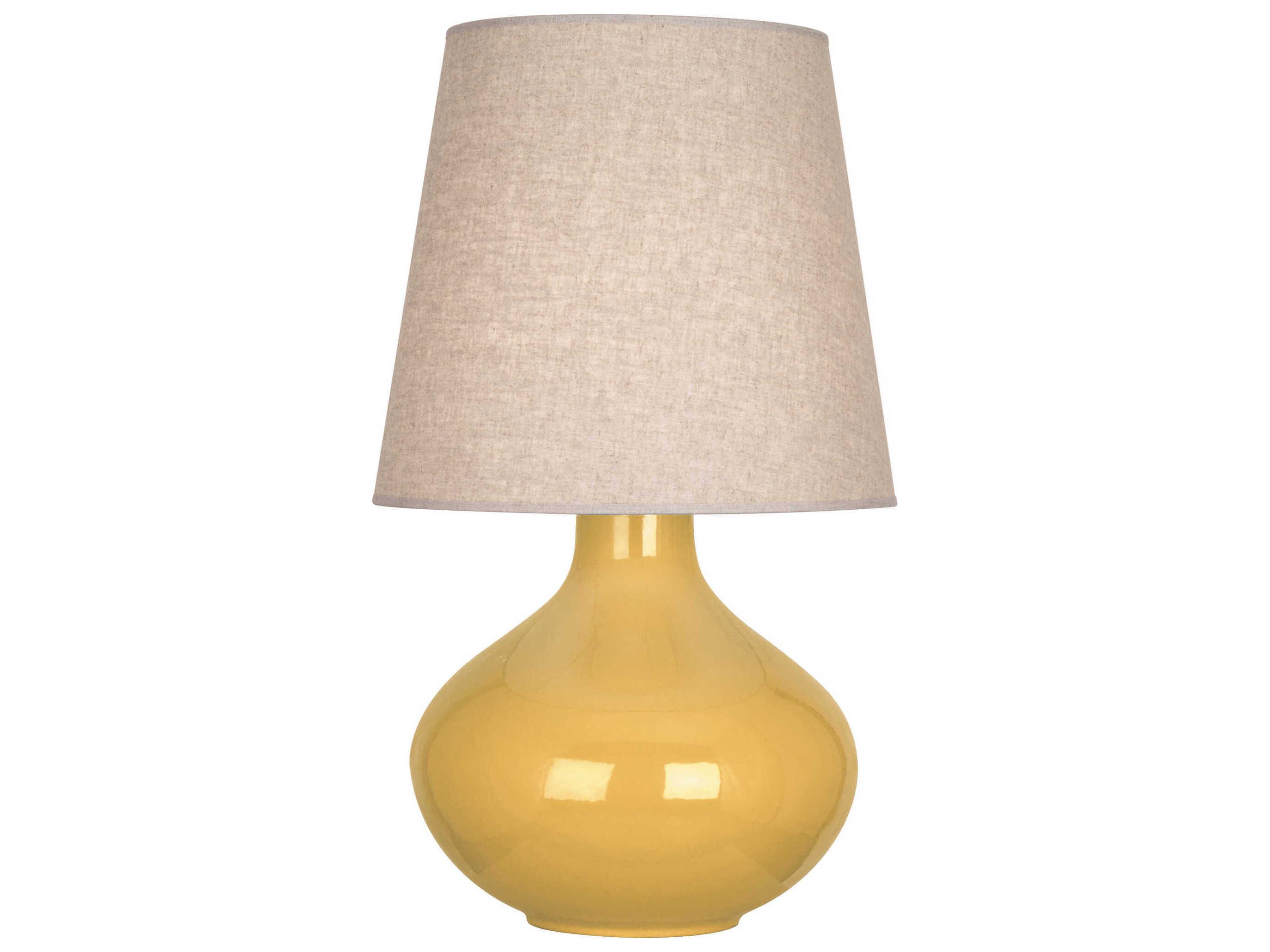 Robert Abbey June Yellow Buffet Lamp