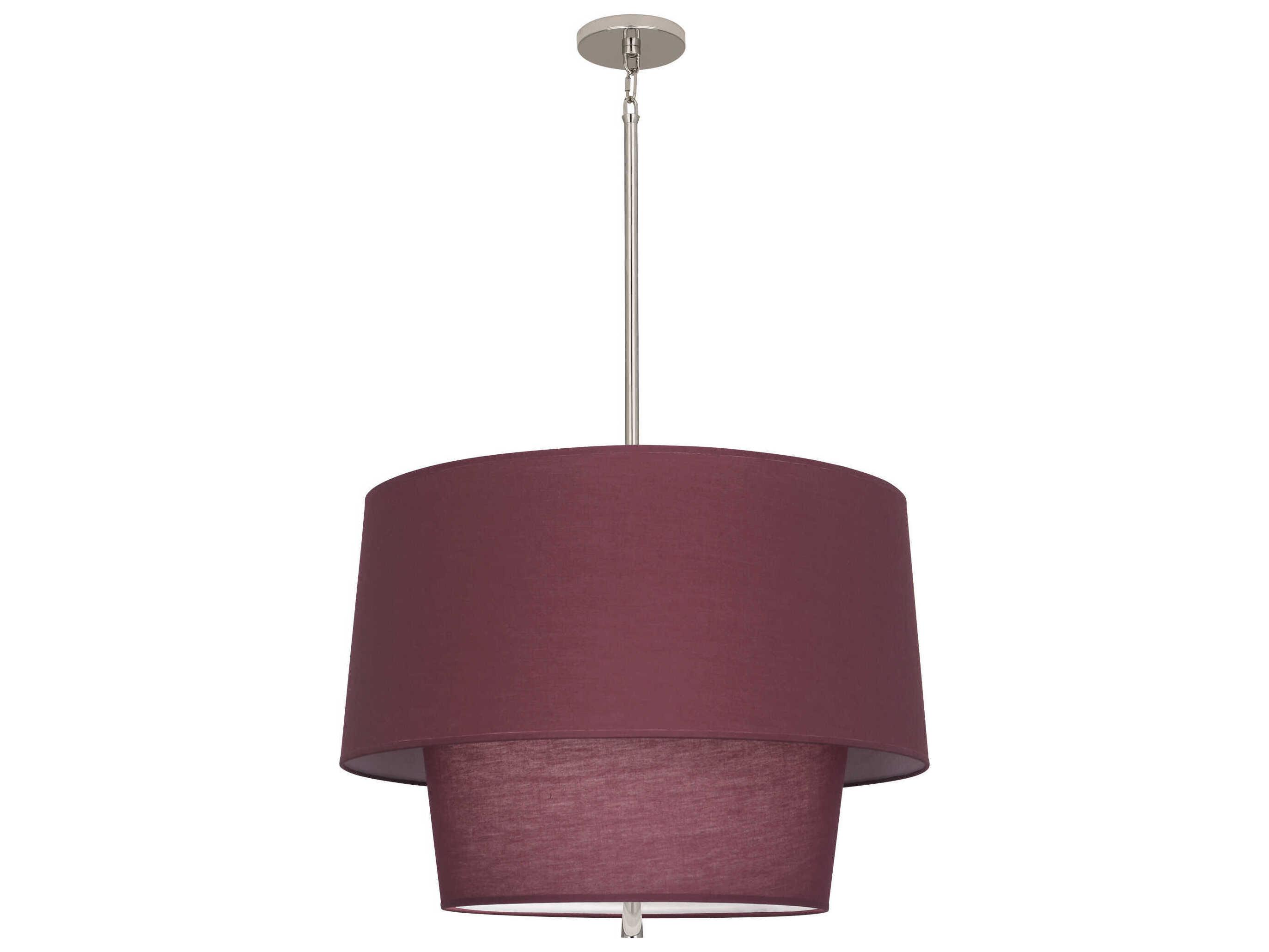 Robert Abbey Decker 3-Light Vintage Wine Purple Pendant