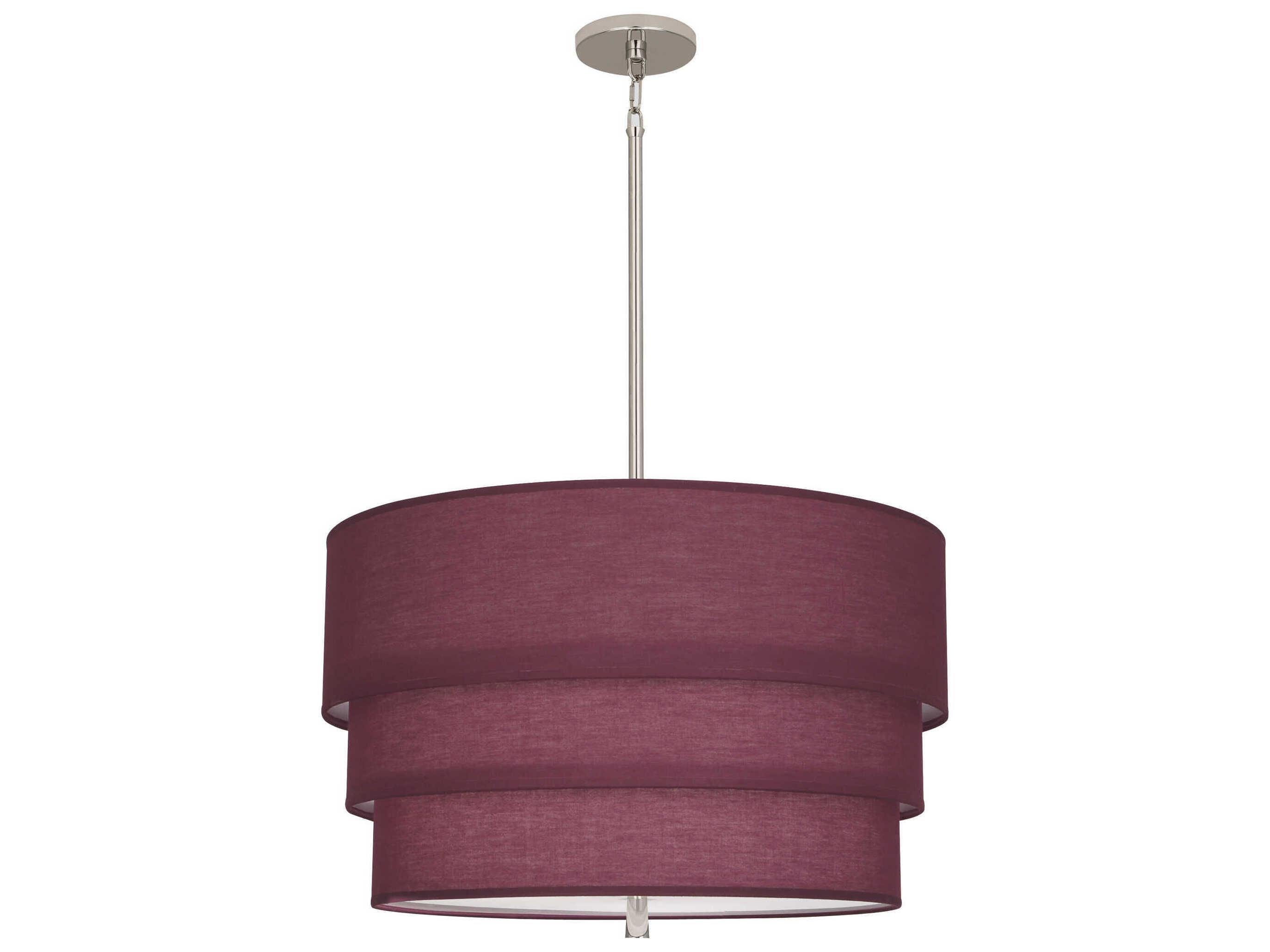 Robert Abbey Decker 3-Light Vintage Wine Purple Pendant