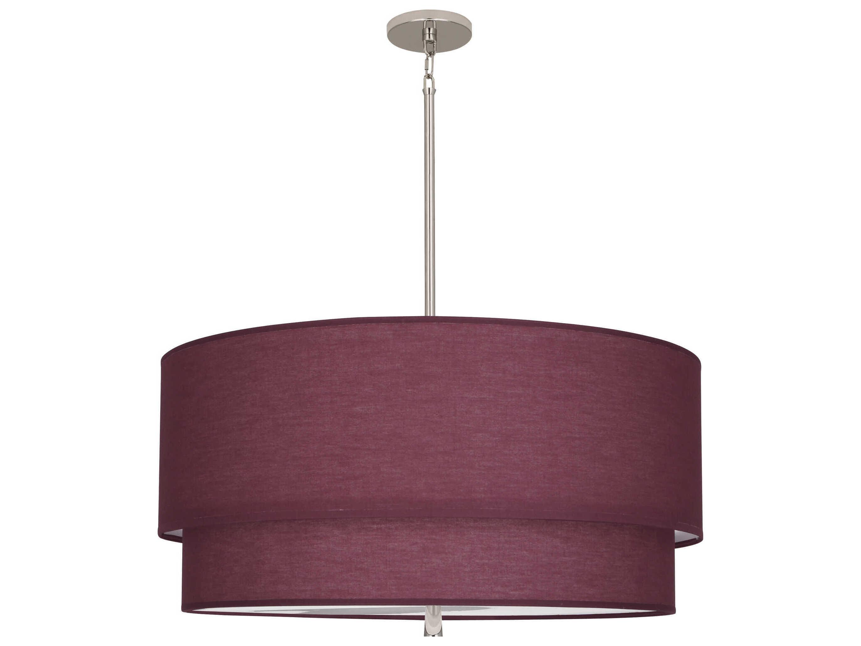 Robert Abbey Decker 3-Light Vintage Wine Purple Pendant