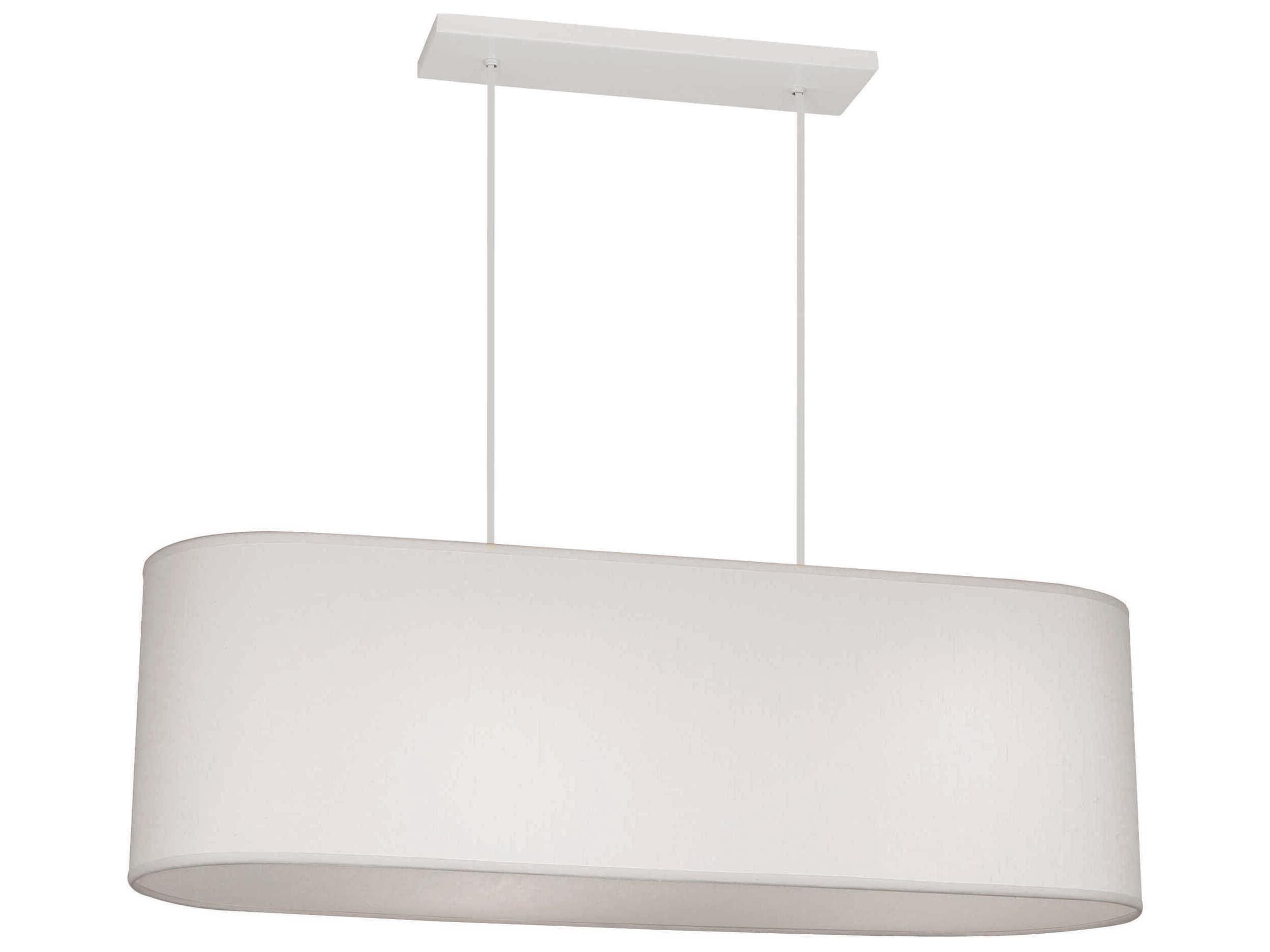 Robert Abbey Elena 2-Light Painted White Island Pendant