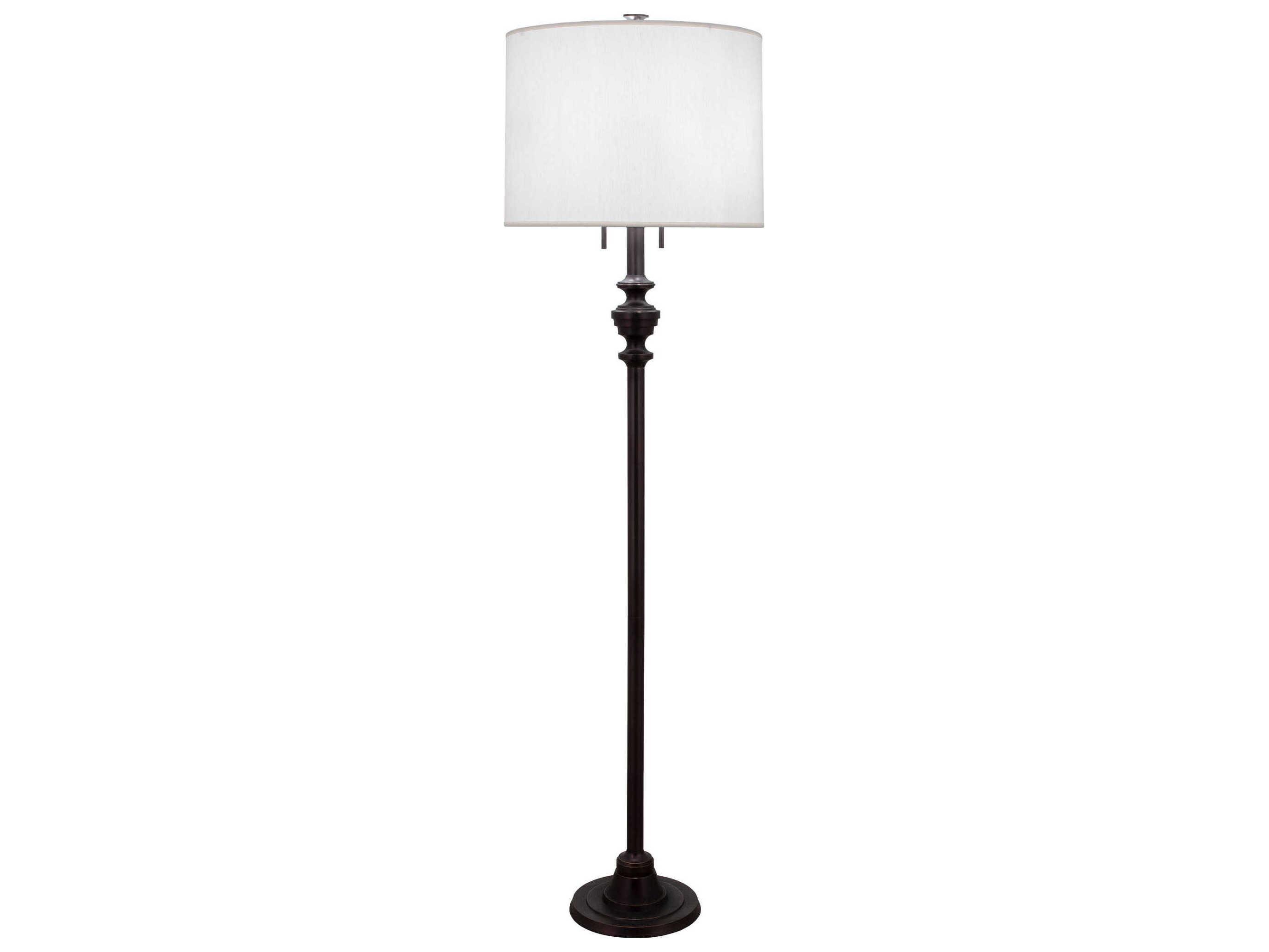Robert Abbey Arthur Deep Patina Bronze Floor Lamp