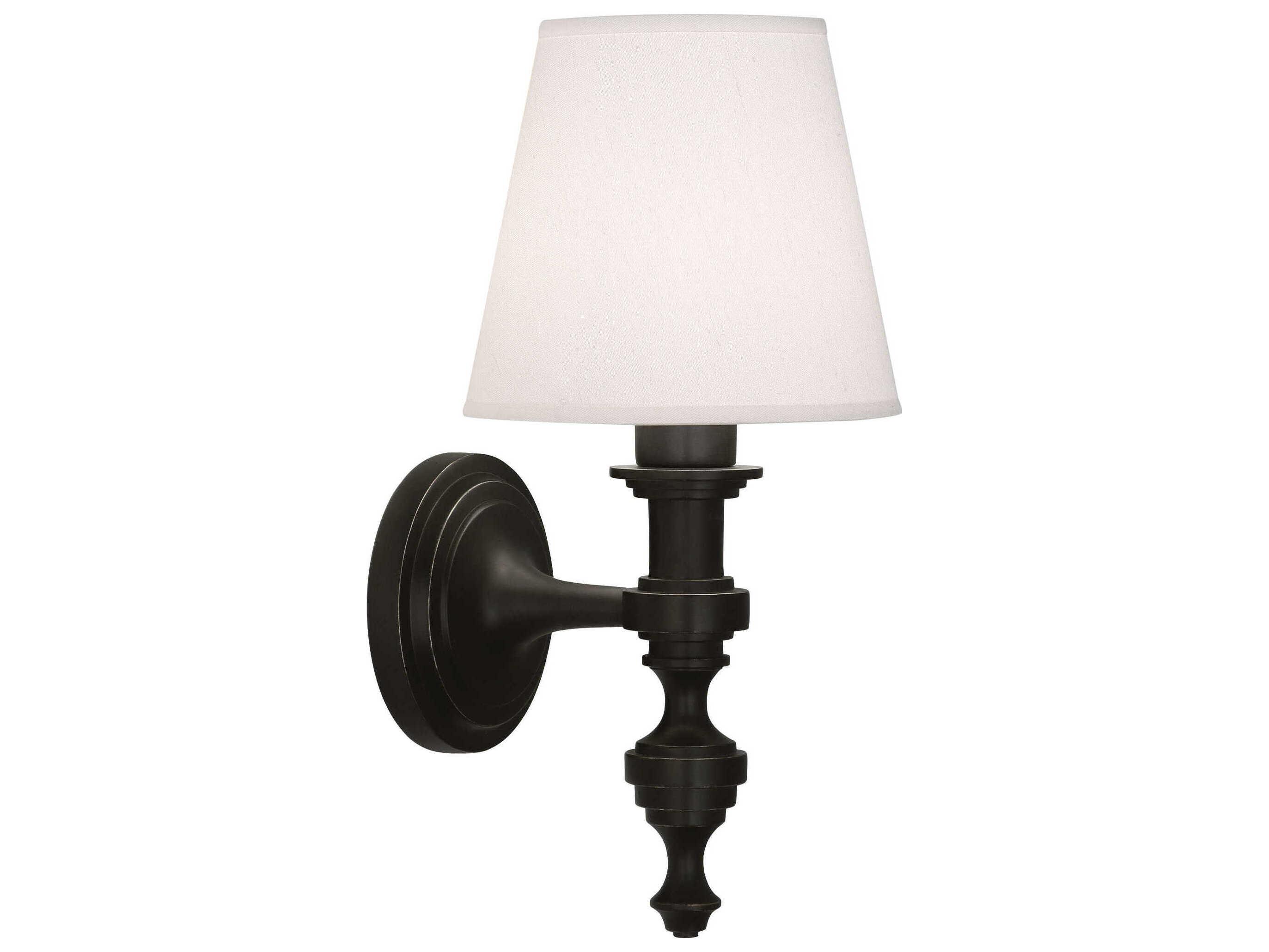 Robert Abbey Arthur 1-Light Deep Patina Bronze Wall Sconce