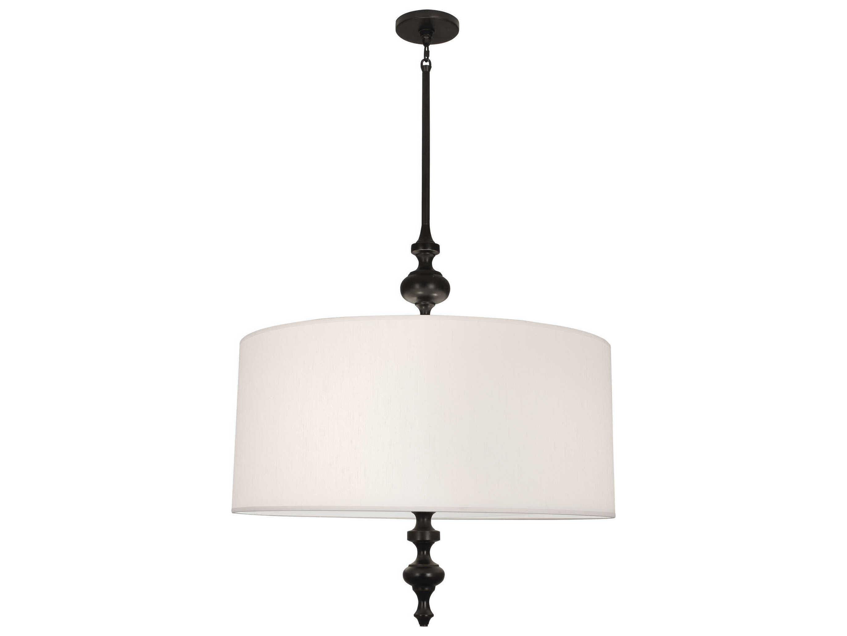 Robert Abbey Arthur 3-Light Deep Patina Bronze Drum Pendant