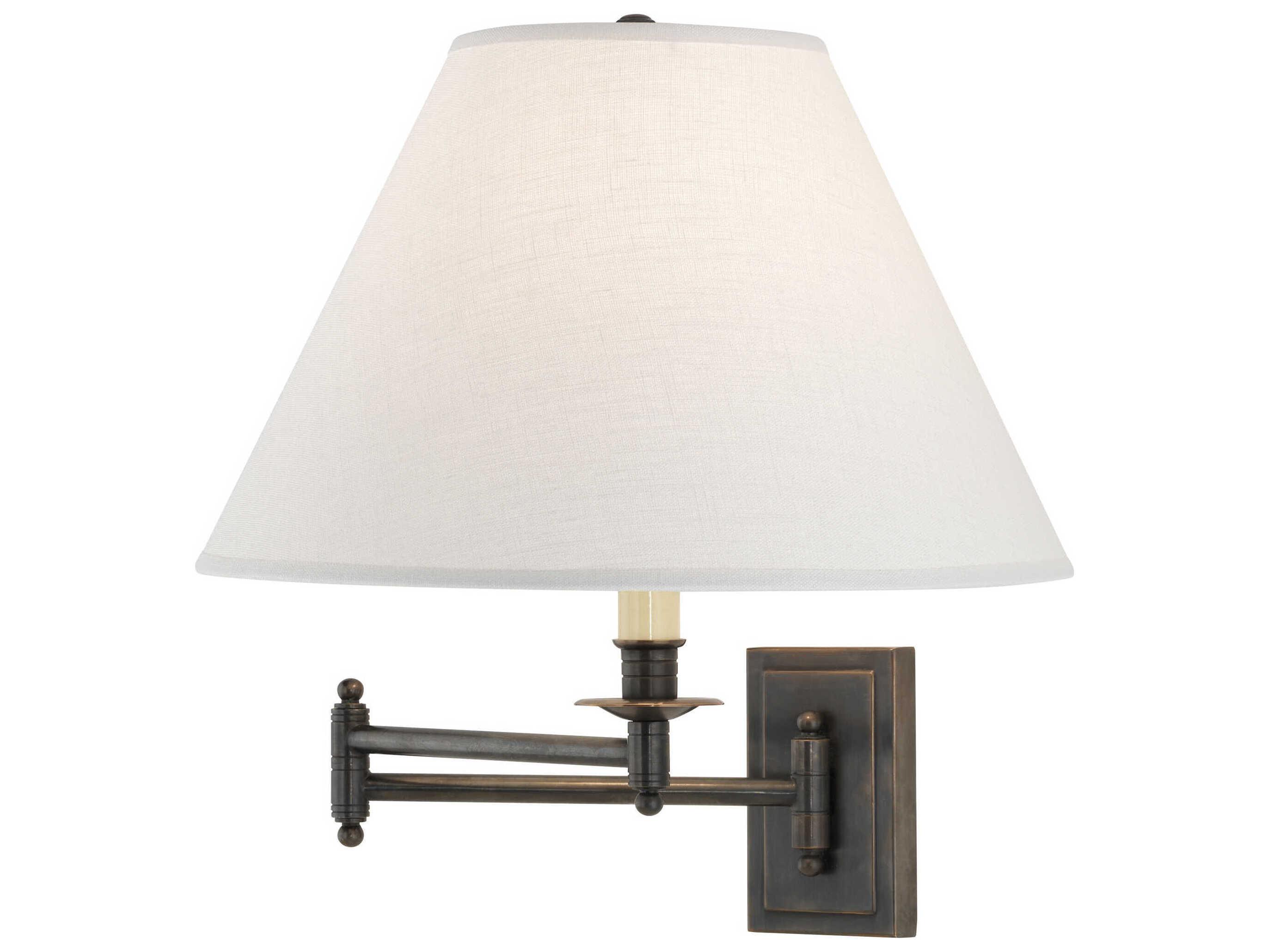 Robert Abbey Kinetic 1-Light Deep Patina Bronze Swing Wall Sconce