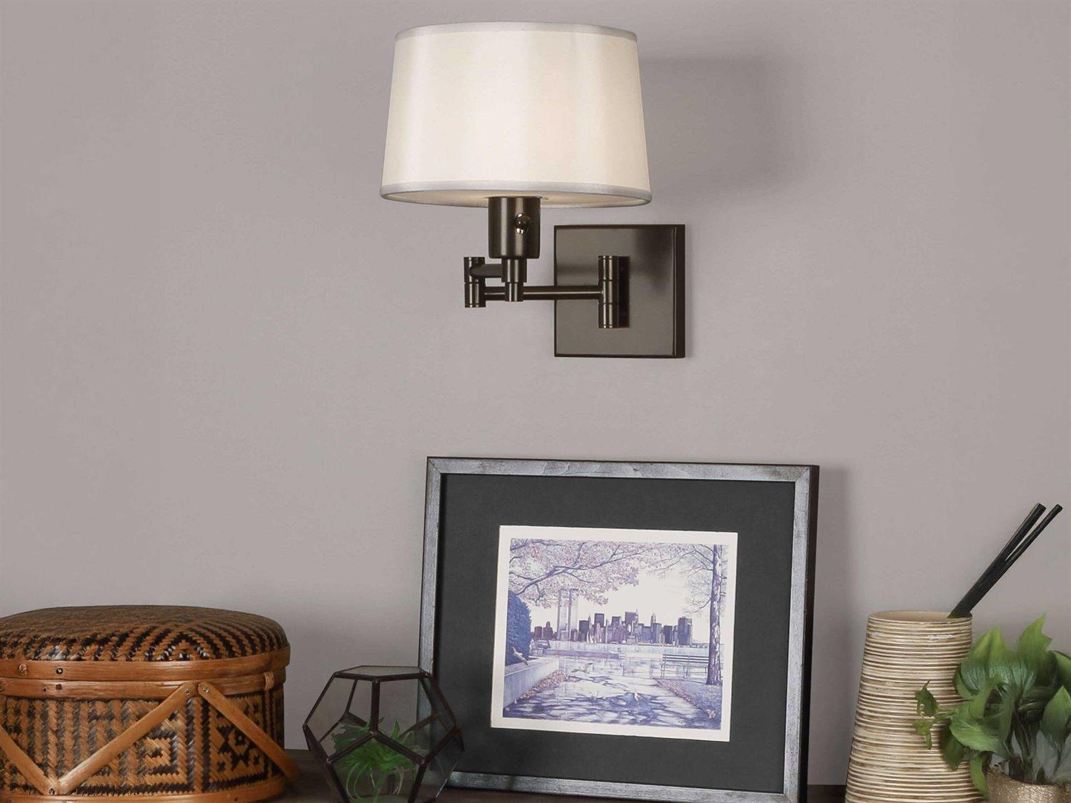 Robert Abbey Real Simple 1-Light Dark Bronze Swing Wall Sconce