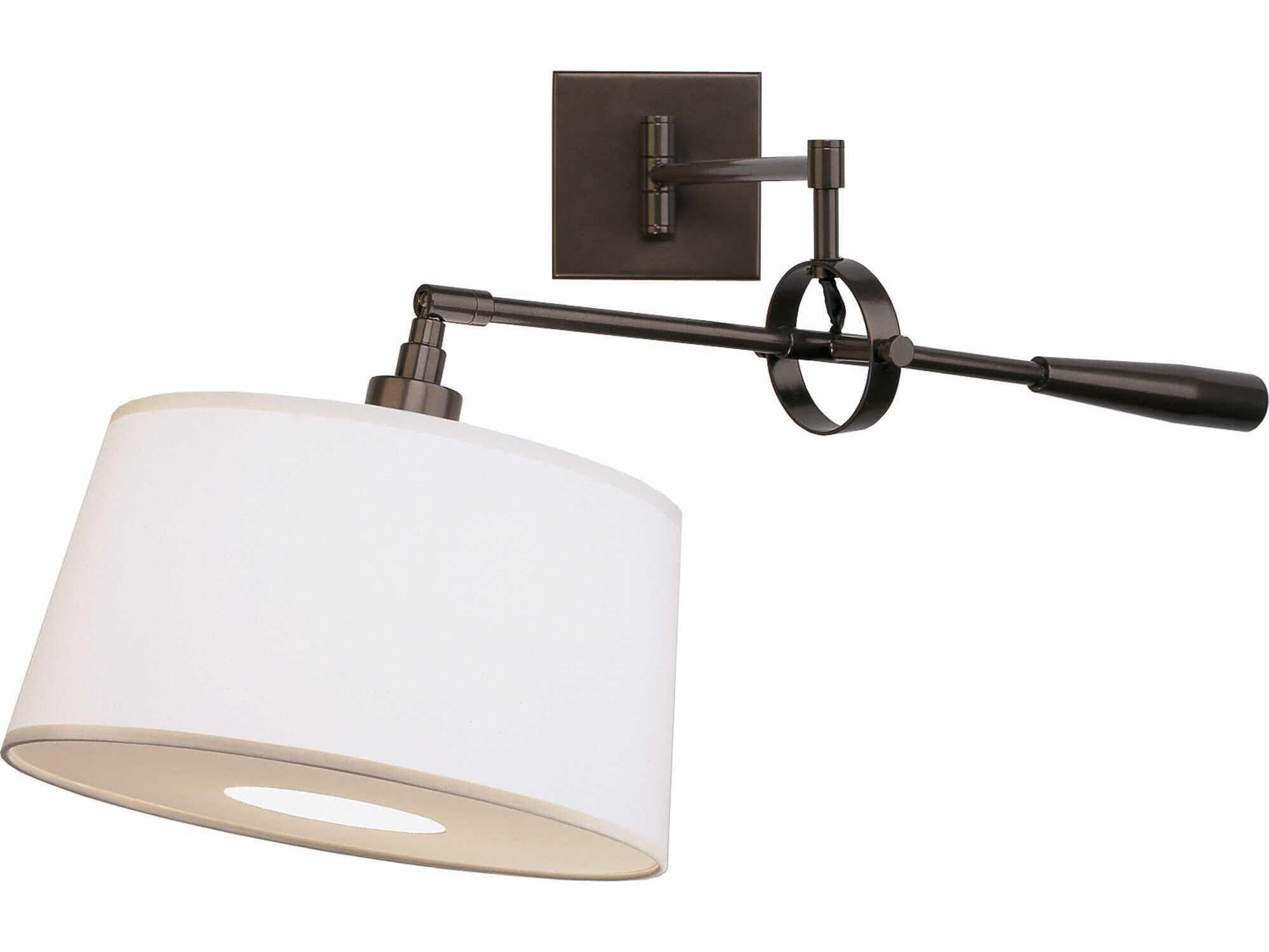 Robert Abbey Real Simple 1-Light Dark Bronze Powder Coat Swing Wall Sconce