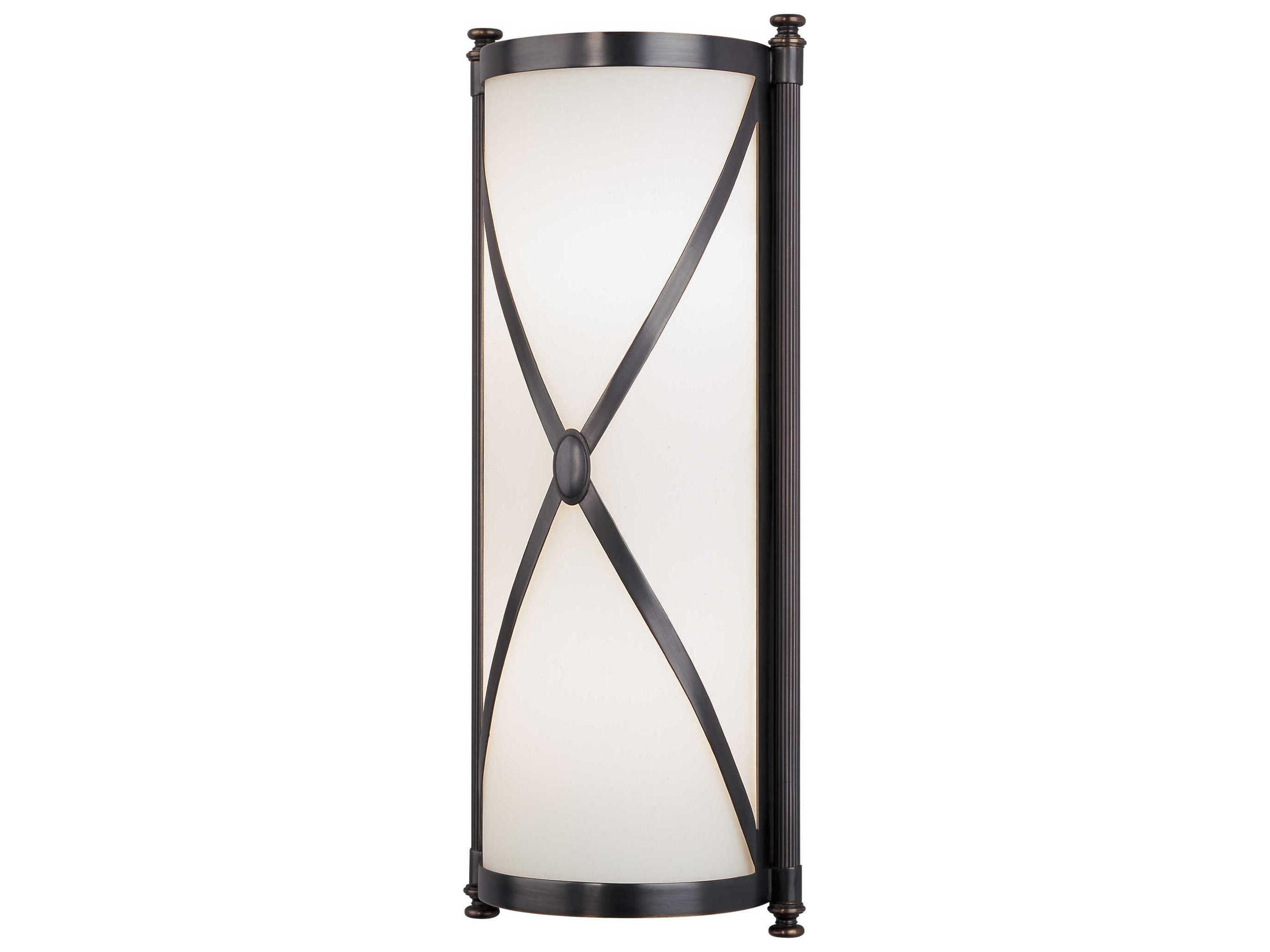 Robert Abbey Chase 2-Light Deep Patina Bronze Wall Sconce