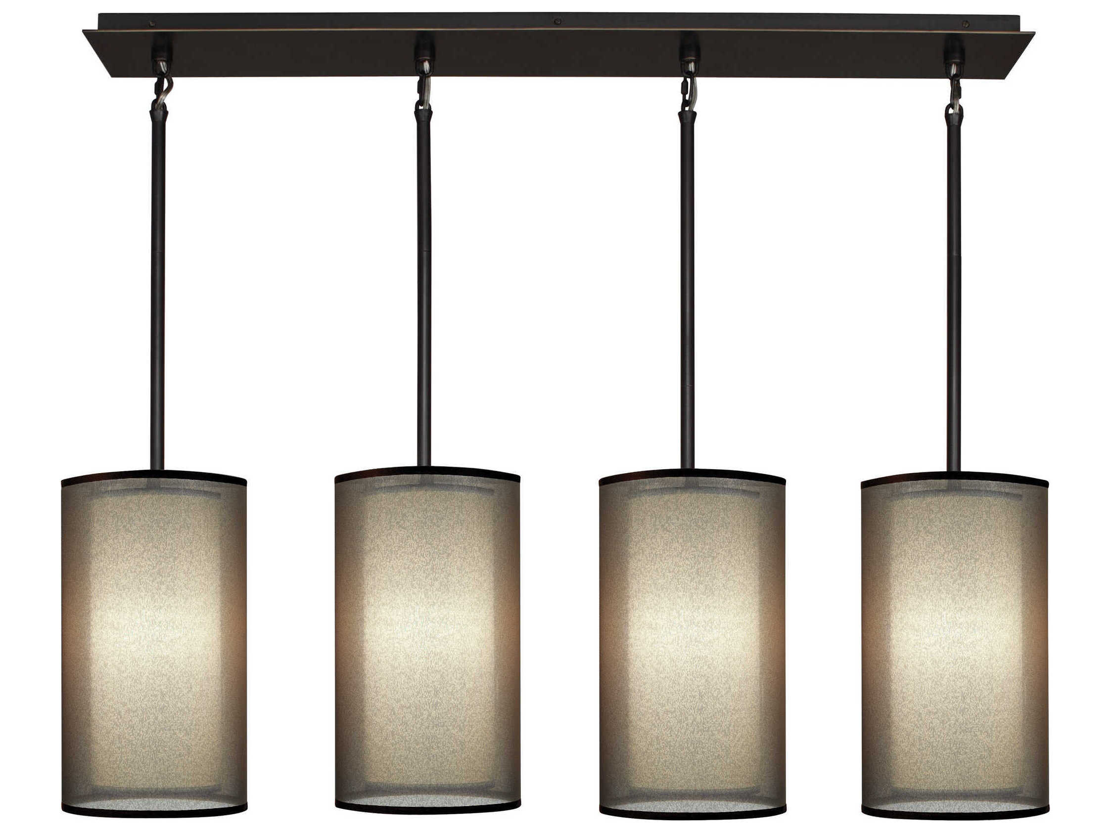 Robert Abbey Saturnia 4-Light Deep Patina Bronze Island Pendant