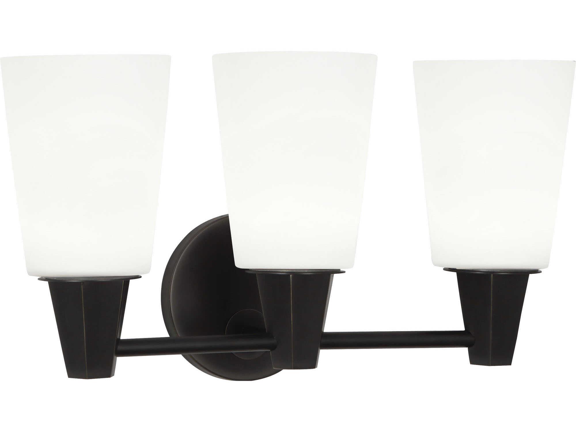 Robert Abbey Wheatley 3-Light Deep Patina Bronze Vanity Light