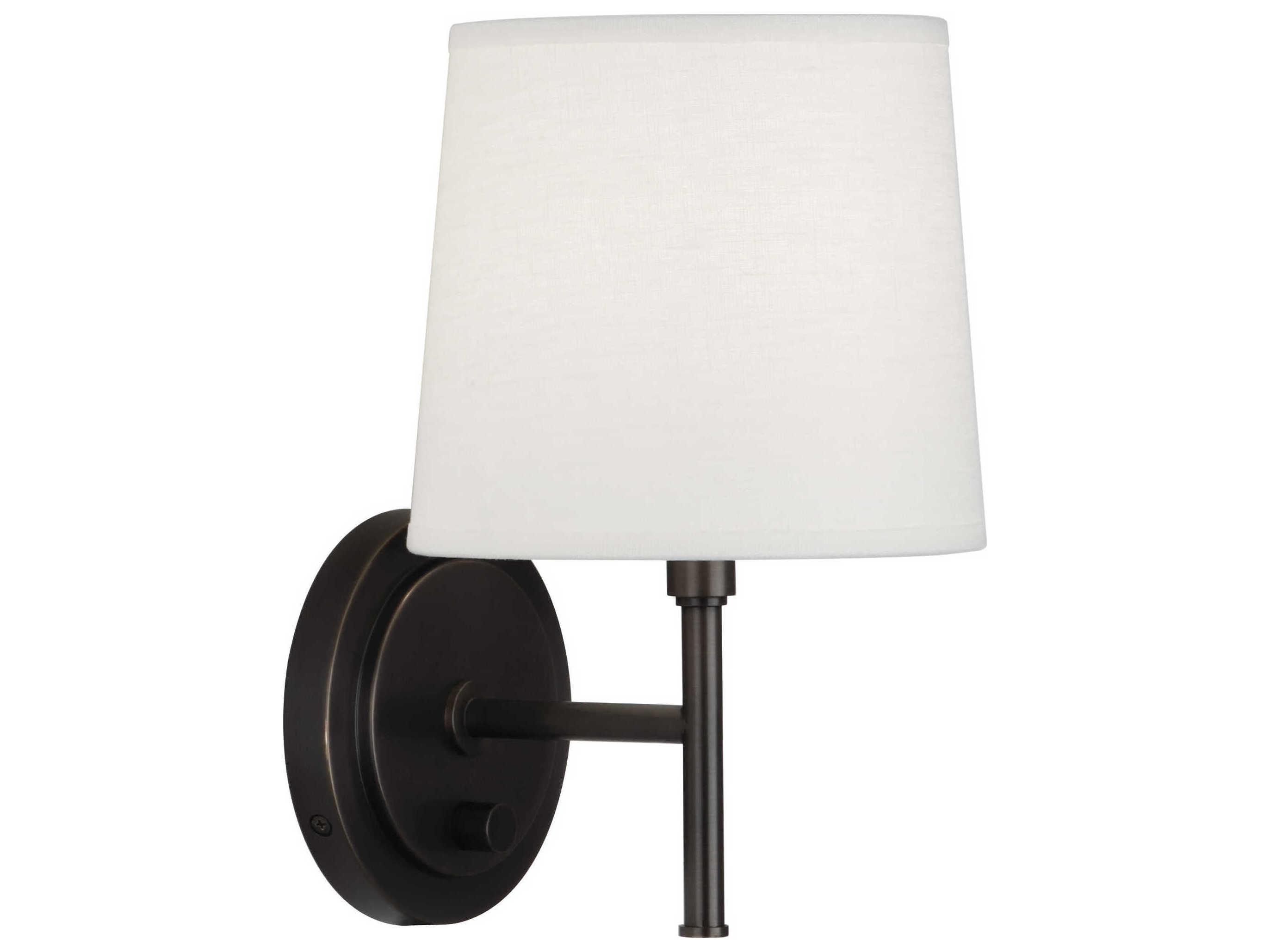 Robert Abbey Bandit 1-Light Deep Patina Bronze Wall Sconce