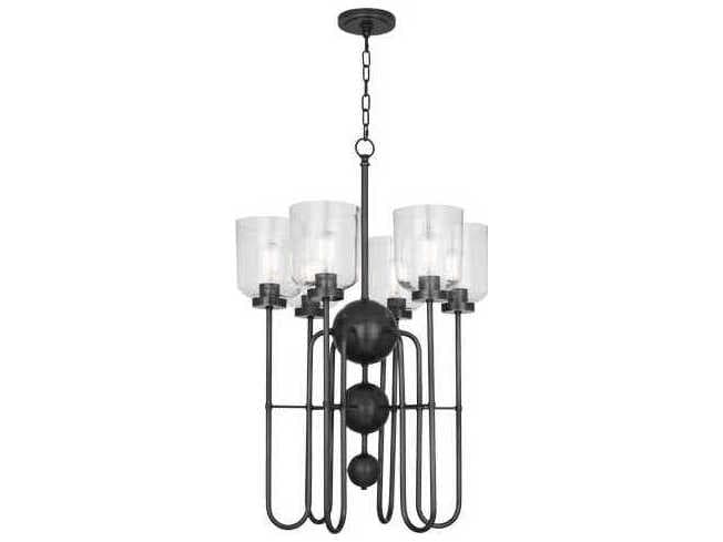 Robert Abbey Williamsburg Tyrie 6-Light Deep Patina Bronze Chandelier