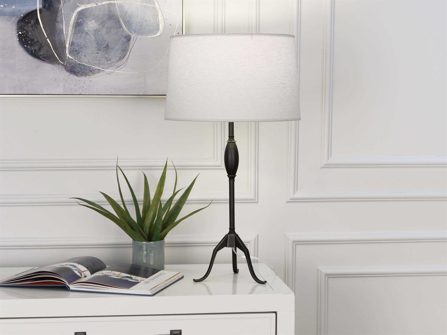 Robert Abbey Grace Deep Patina Bronze Buffet Lamp