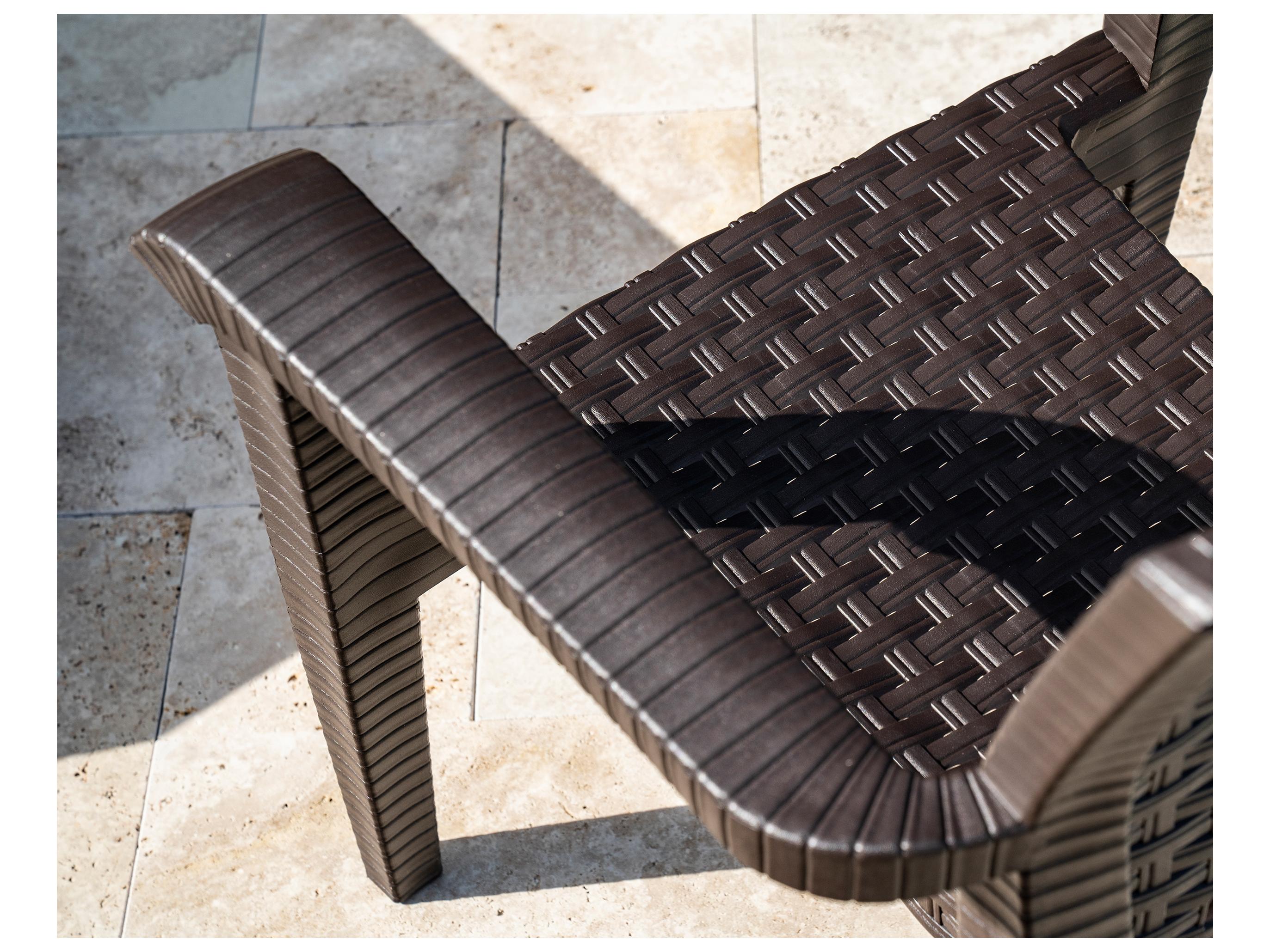 Rainbow Outdoor Alaska Resin Wicker Brown 4 Piece Lounge Set