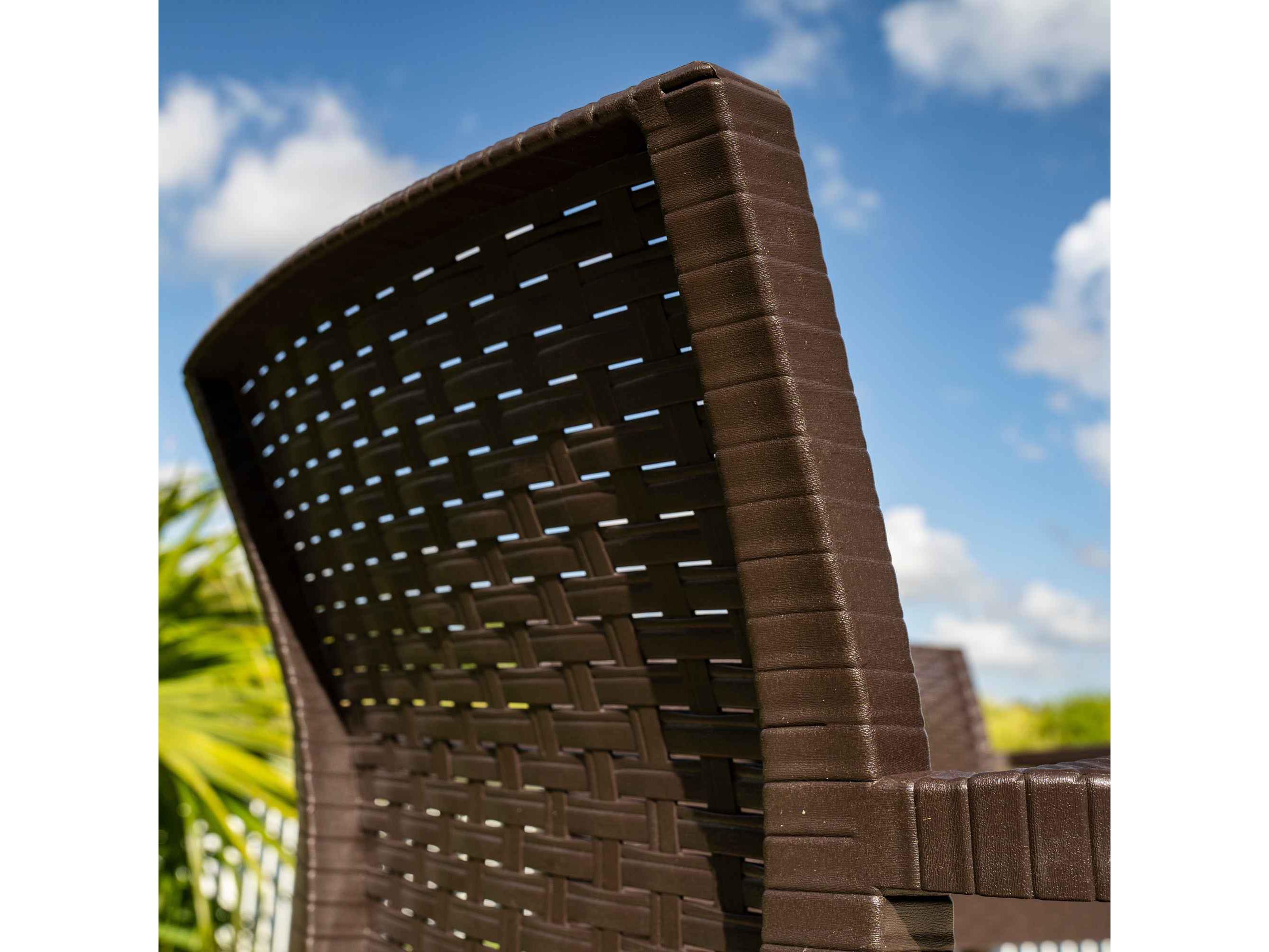 Rainbow Outdoor Alaska Brown Wicker Lounge Set