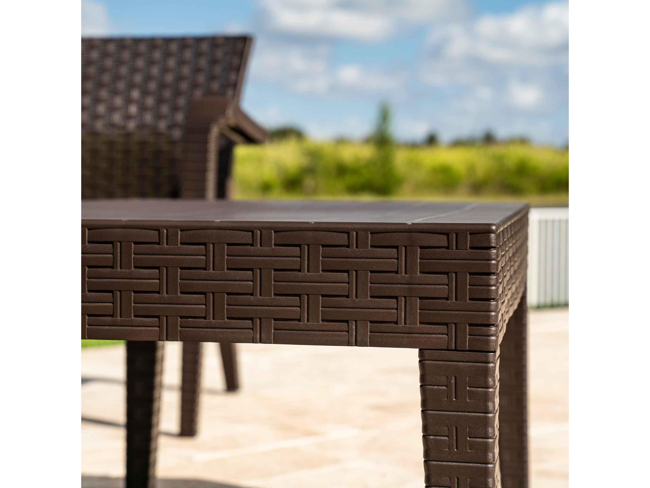 Rainbow Outdoor Alaska Brown Wicker Lounge Set