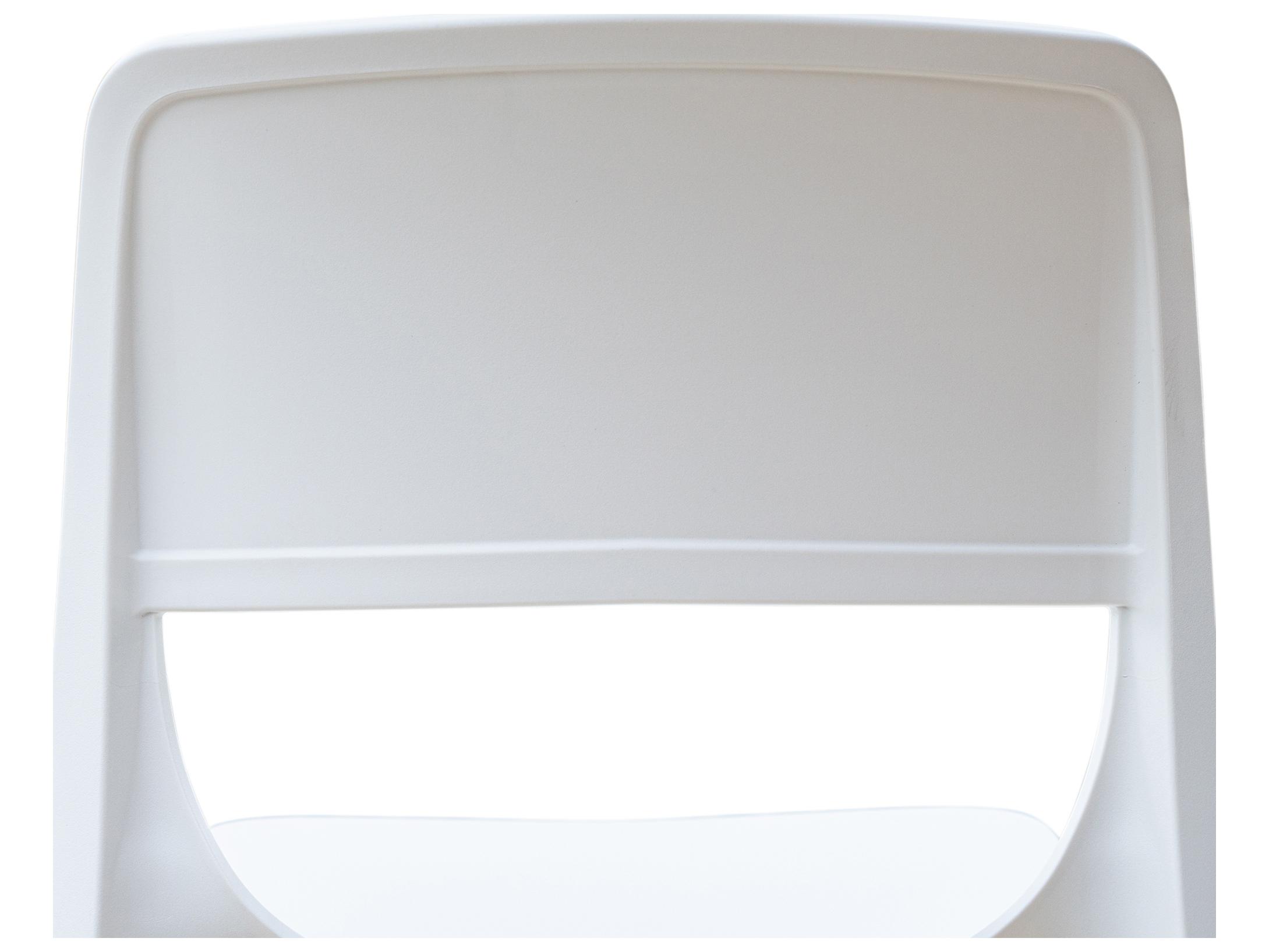 Rainbow Outdoor Bell Resin White Stackable Dining Side Chair Set of 2