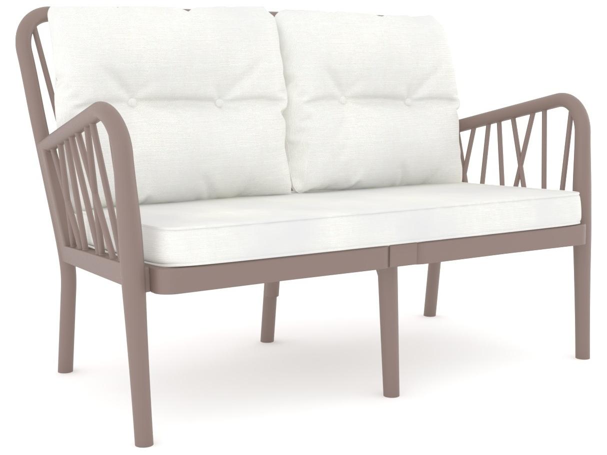 Rainbow Outdoor Gala Cappuccino 4 Piece Lounge Set with Cushion