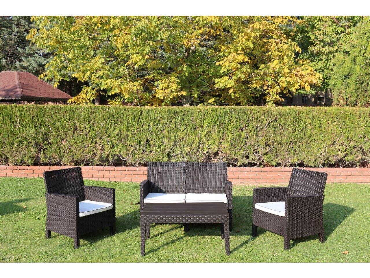 Rainbow Outdoor Nova Resin Brown 4 Piece Lounge Set