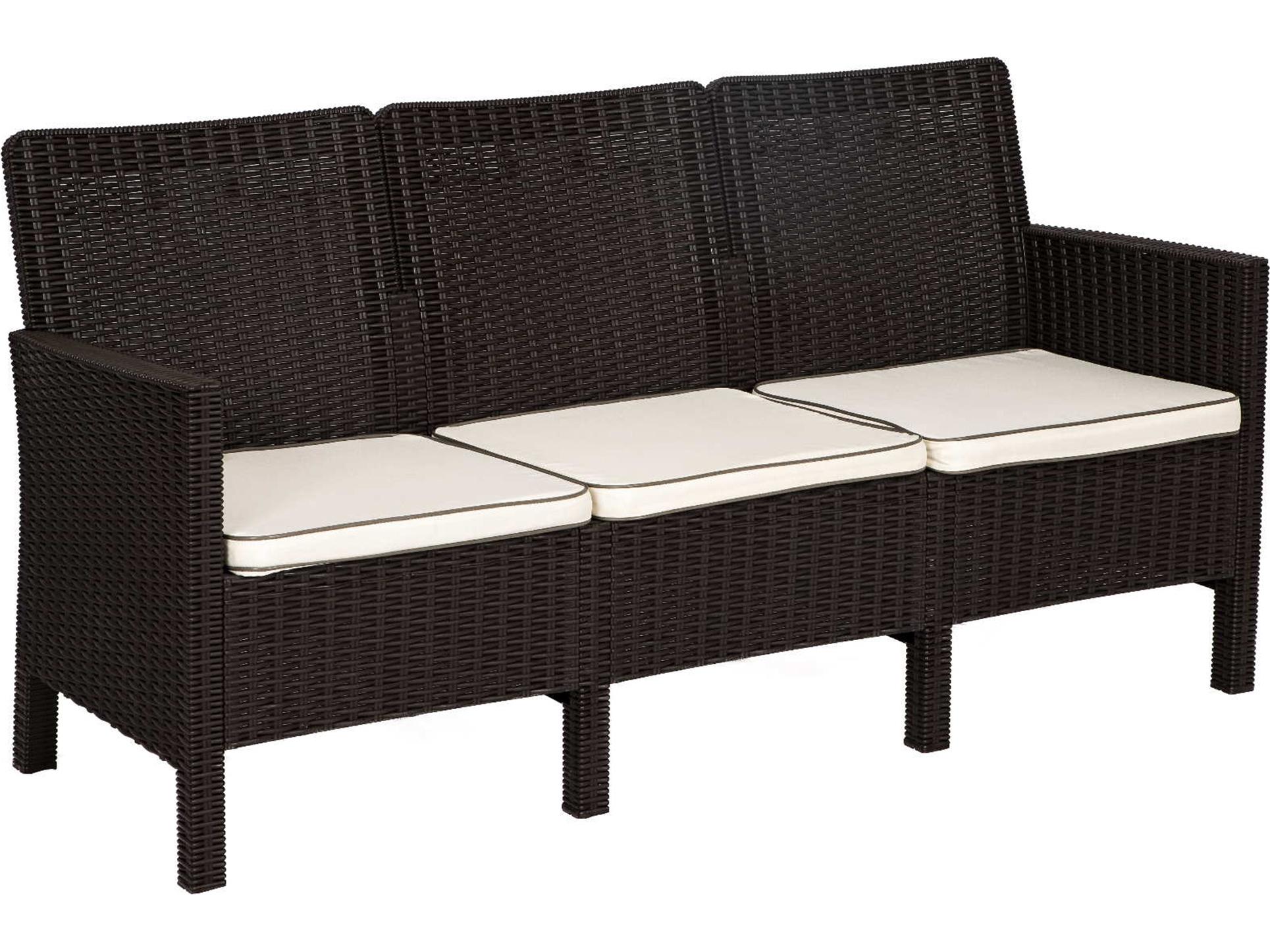 Rainbow Outdoor Alaska Resin Brown 4 Piece Lounge Set