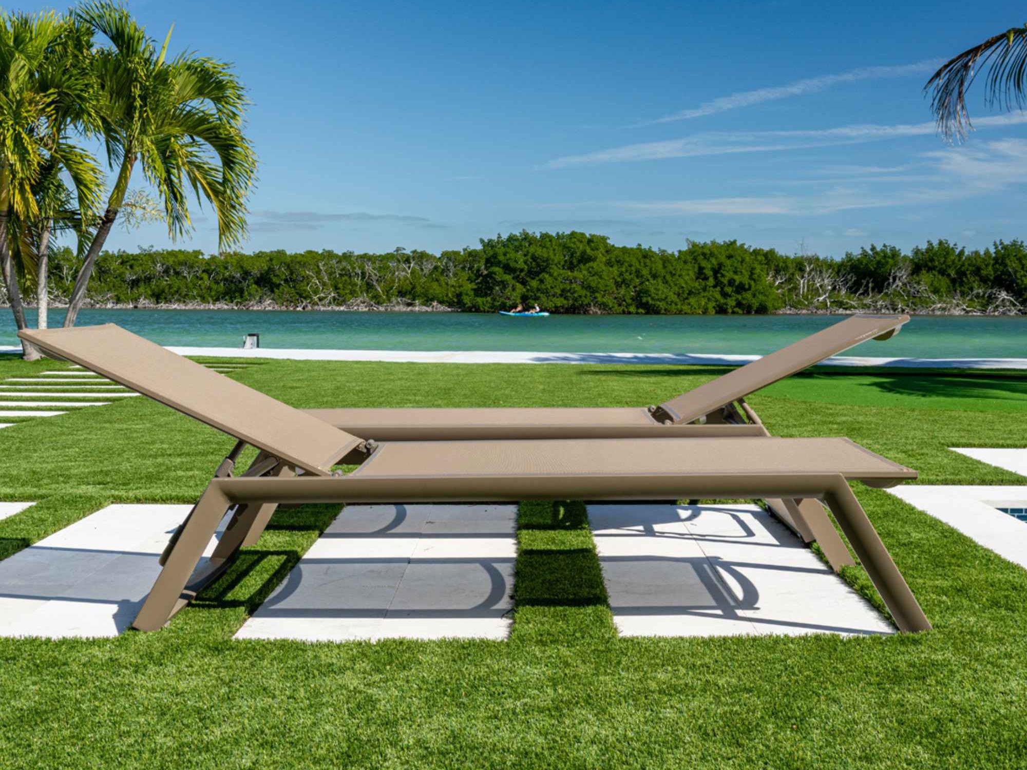 Rainbow Outdoor Odessa Aluminum Sling Chaise Lounge