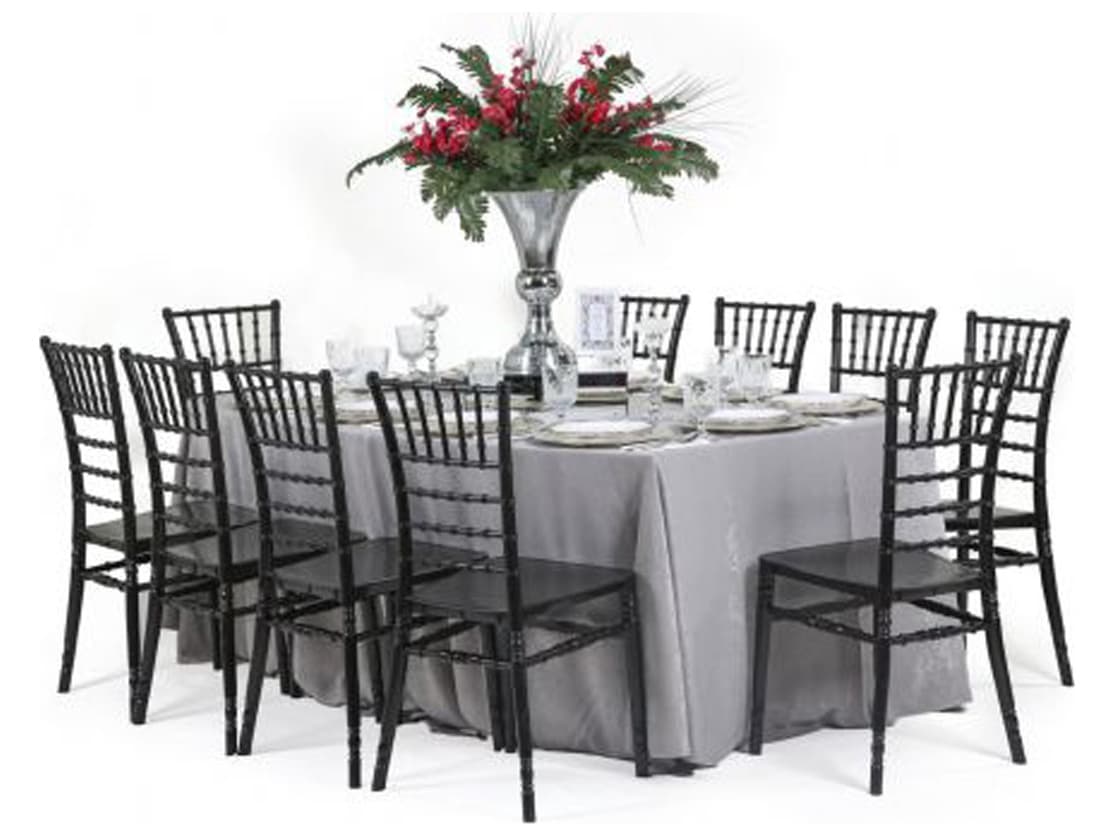 Rainbow Outdoor Tiffany Resin Black Stackable Dining Side Chair with Cushion Set of 2