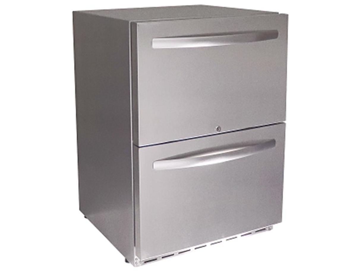 RCS Grills Stainless Two Drawer Refrigerator-UL Rated