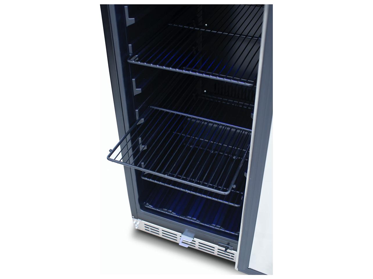 RCS Grills Stainless 15 Refrigerator with Glass Window