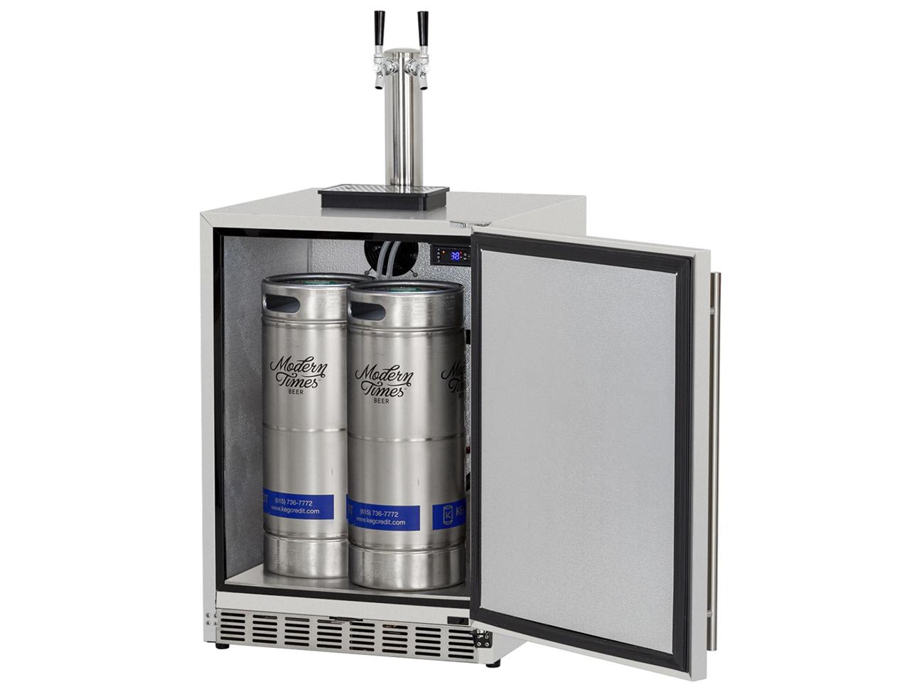 RCS Grills Stainless The Double Tap Outdoor Kegerator