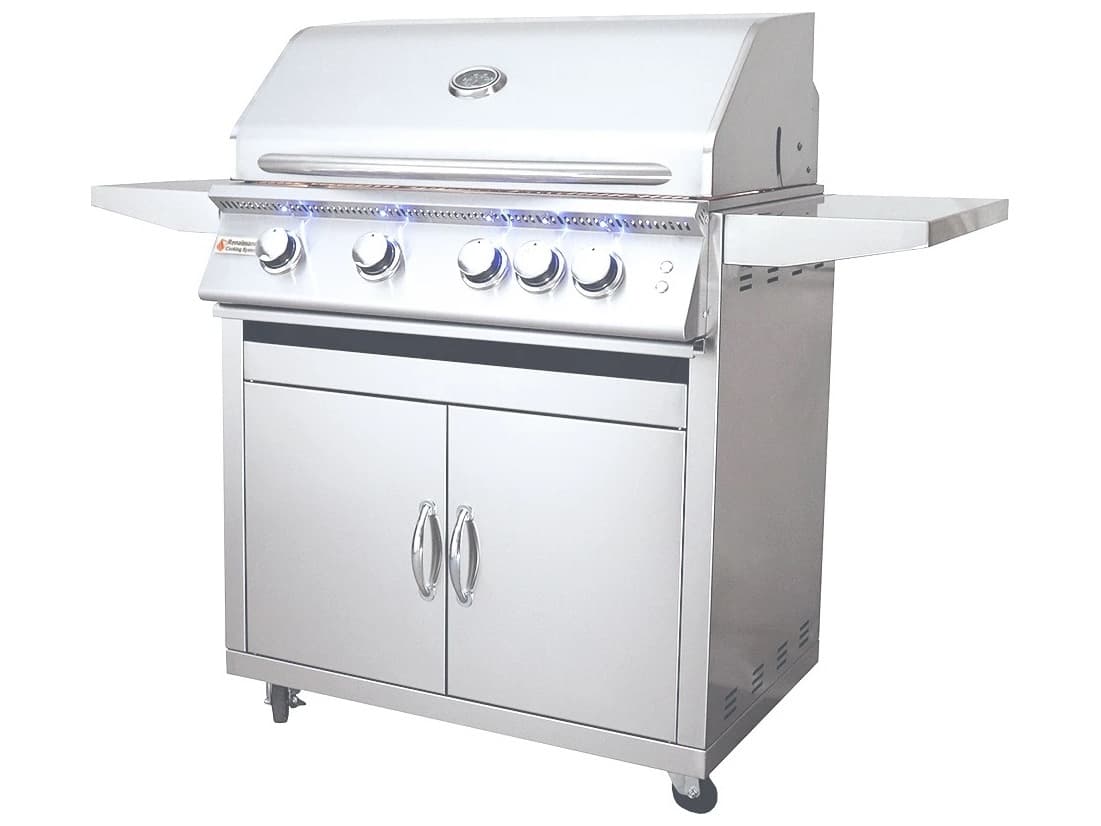 RCS Grills Stainless Steel 32'' Premier with Lights Freestanding Grill-LP