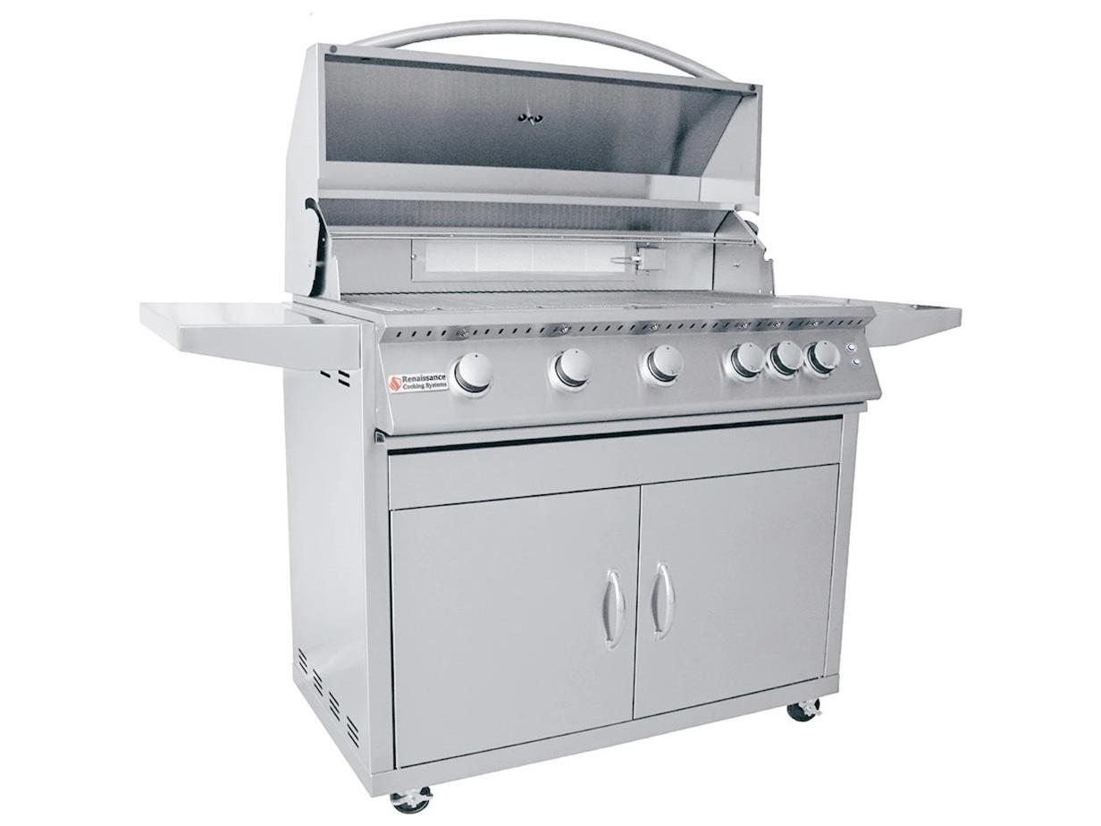 RCS Grills Stainless Steel 40 Premier with Lights Freestanding Grill-NG