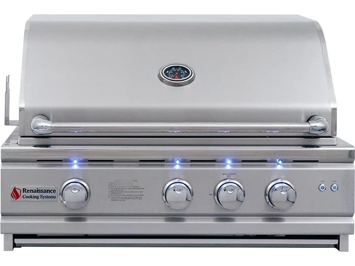 RCS Grills 30in Cutlass Stainless Pro Series Natural Gas Grill with LED Lights