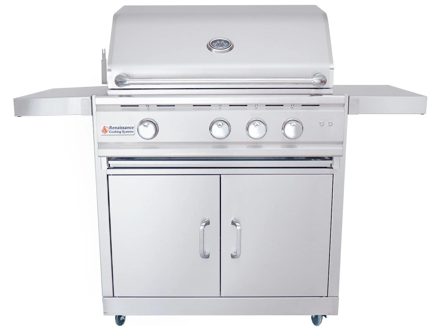 RCS Grills Stainless Steel 30'' Cutlass Pro Freestanding Grill-NG