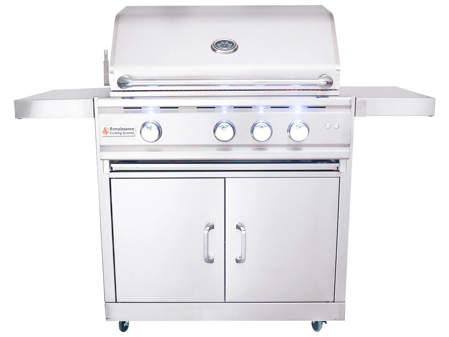 RCS Grills Stainless Steel 30'' Cutlass Pro Freestanding Grill-NG