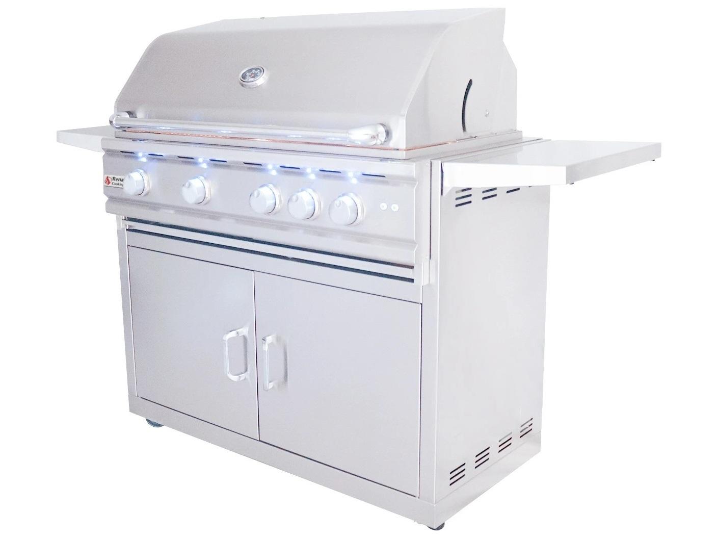 RCS Grills Stainless Steel 38'' Cutlass Pro Freestanding Grill-LP
