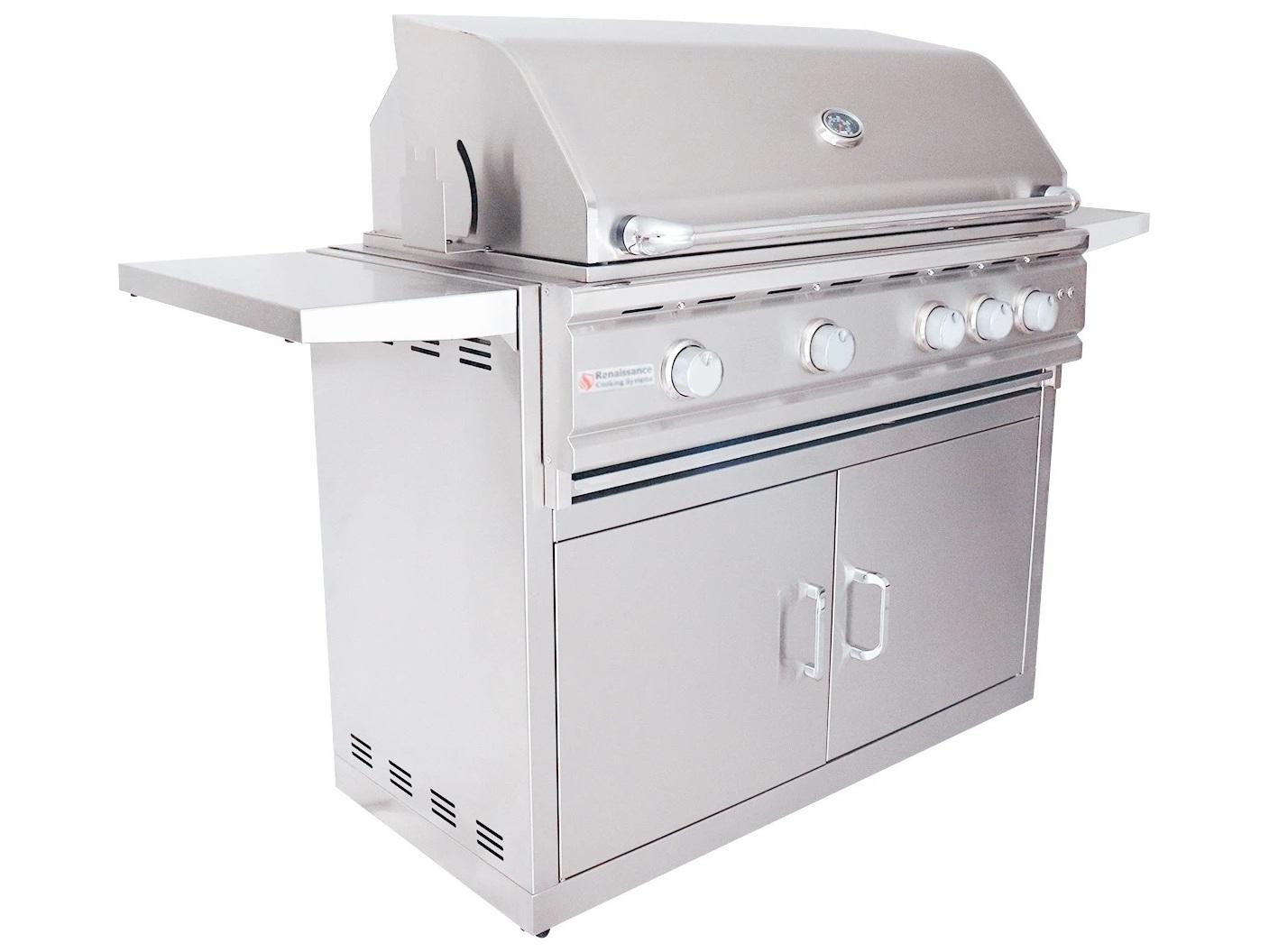 RCS Grills Stainless Steel 38'' Cutlass Pro Freestanding Grill-LP