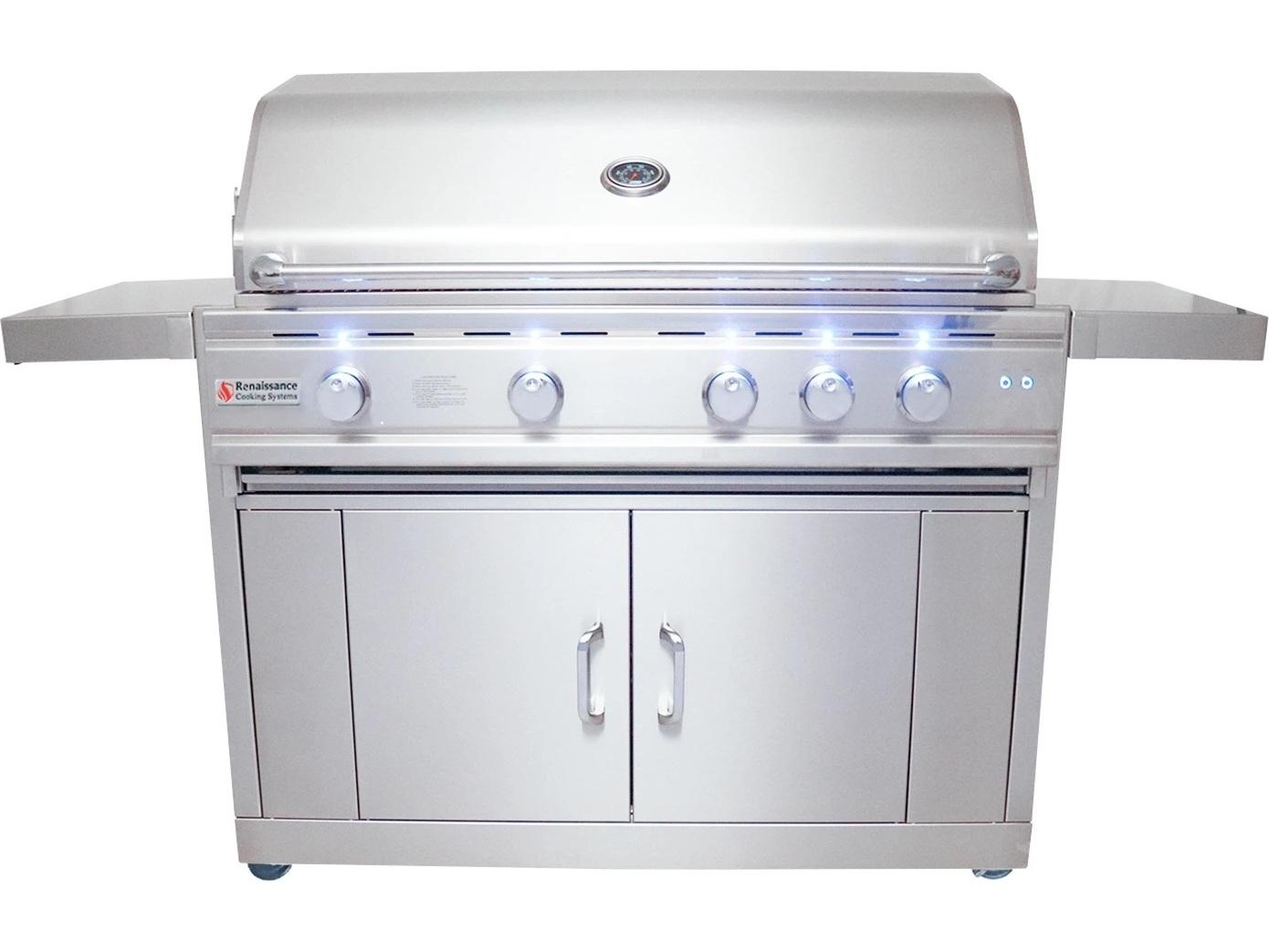 RCS Grills Stainless Steel 42'' Cutlass Pro Freestanding Grill-NG