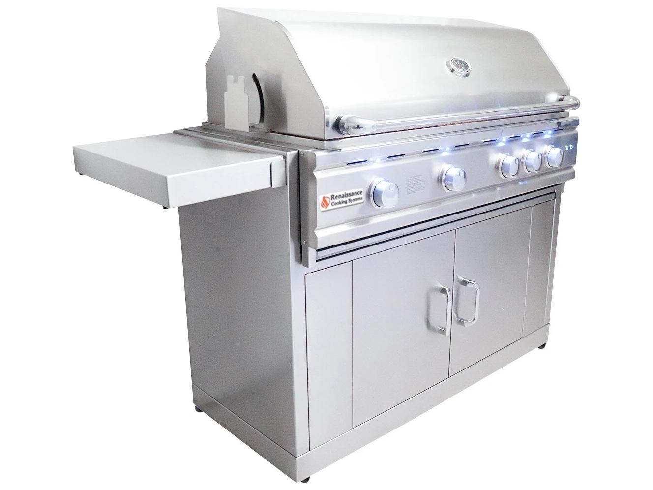 RCS Grills Stainless Steel 42'' Cutlass Pro Freestanding Grill-NG