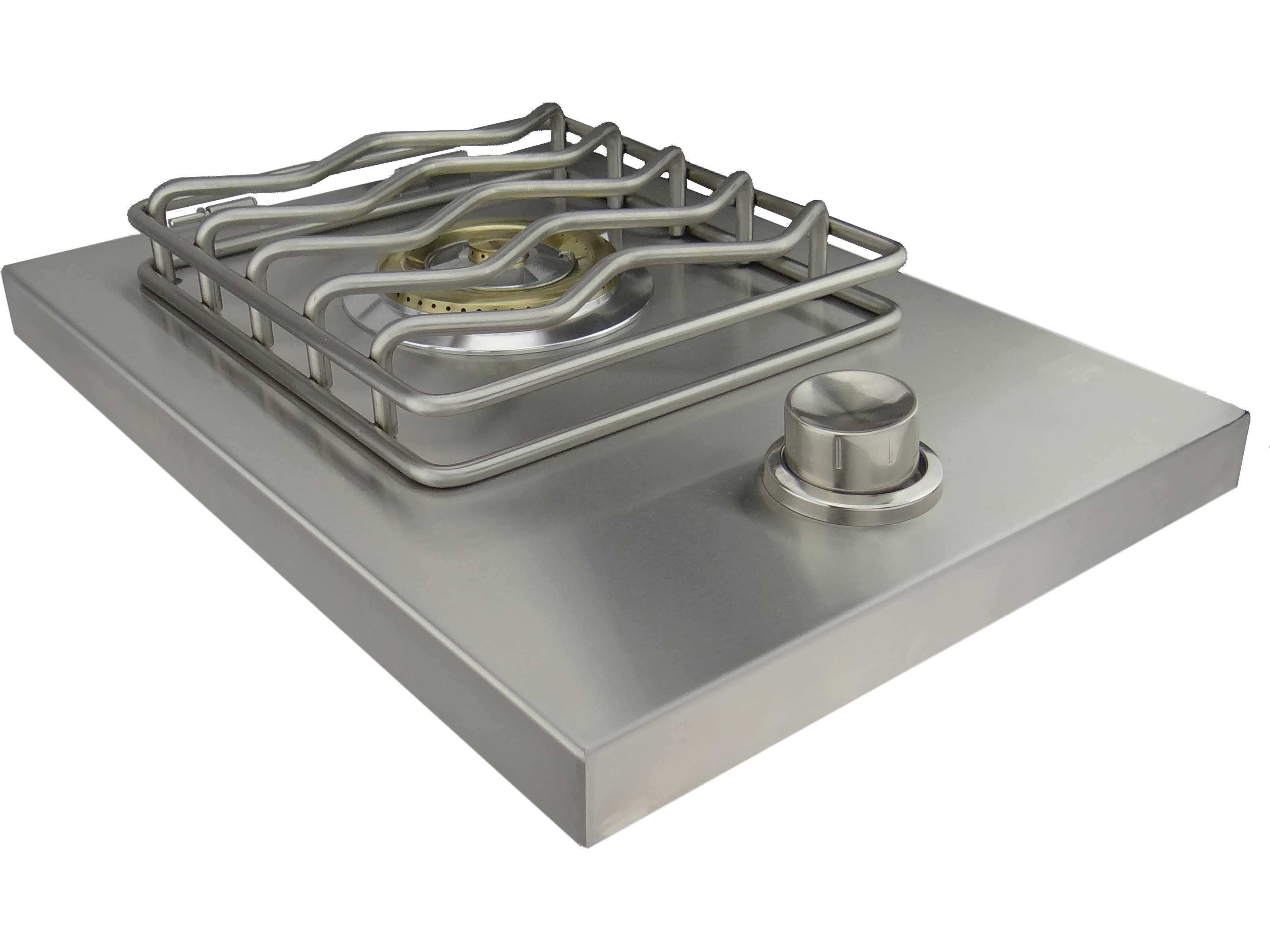 RCS Grills Stainless Natural Gas Single Side Burner - Drop-In
