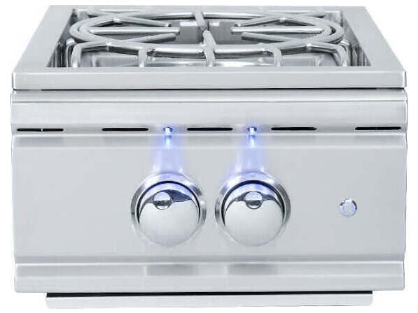 RCS Grills Stainless Steel Pro Side Burner Slide-in with Blue LED-Propane