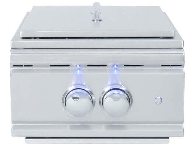 RCS Grills Stainless Steel Pro Side Burner Slide-in with Blue LED-Propane