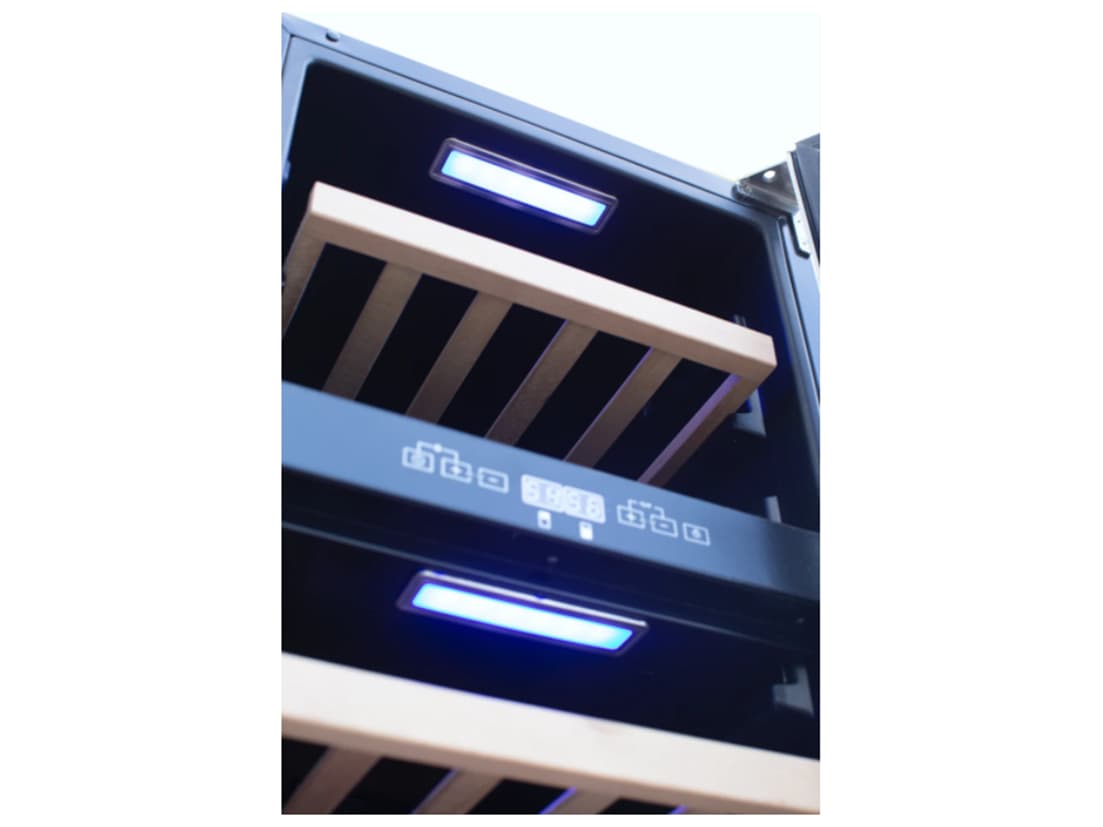 RCS Grills Stainless Steel Wine Cooler Refrigerator with 15 Glass Window Front