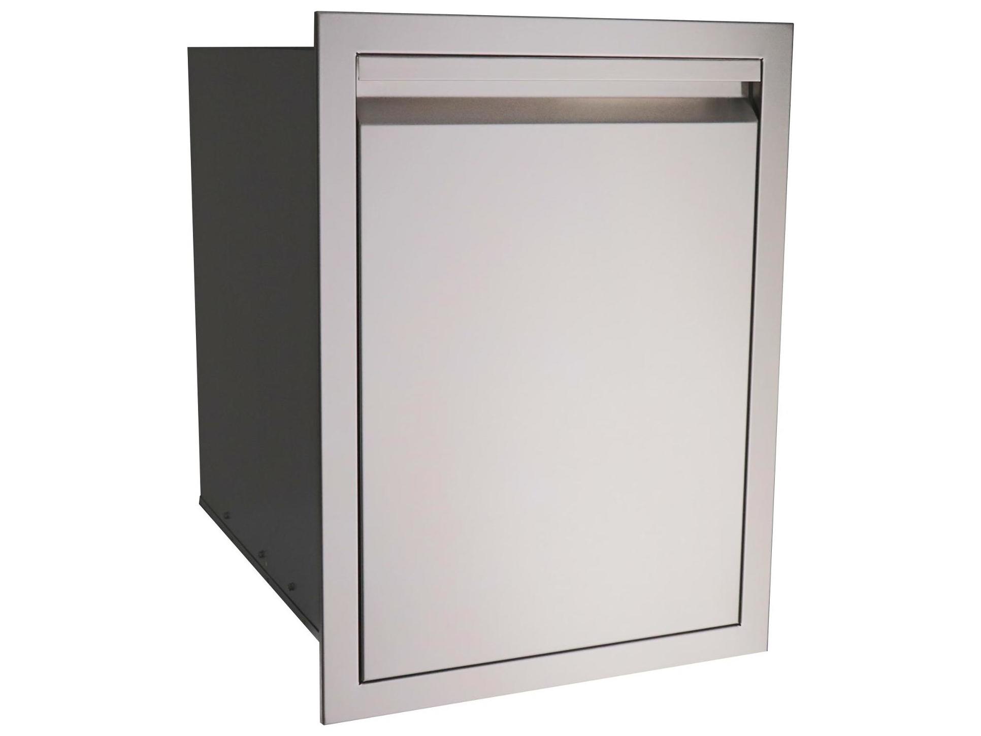 RCS Grills Valiant 20 Inch Stainless Steel Fully Enclosed Double Trash Drawer